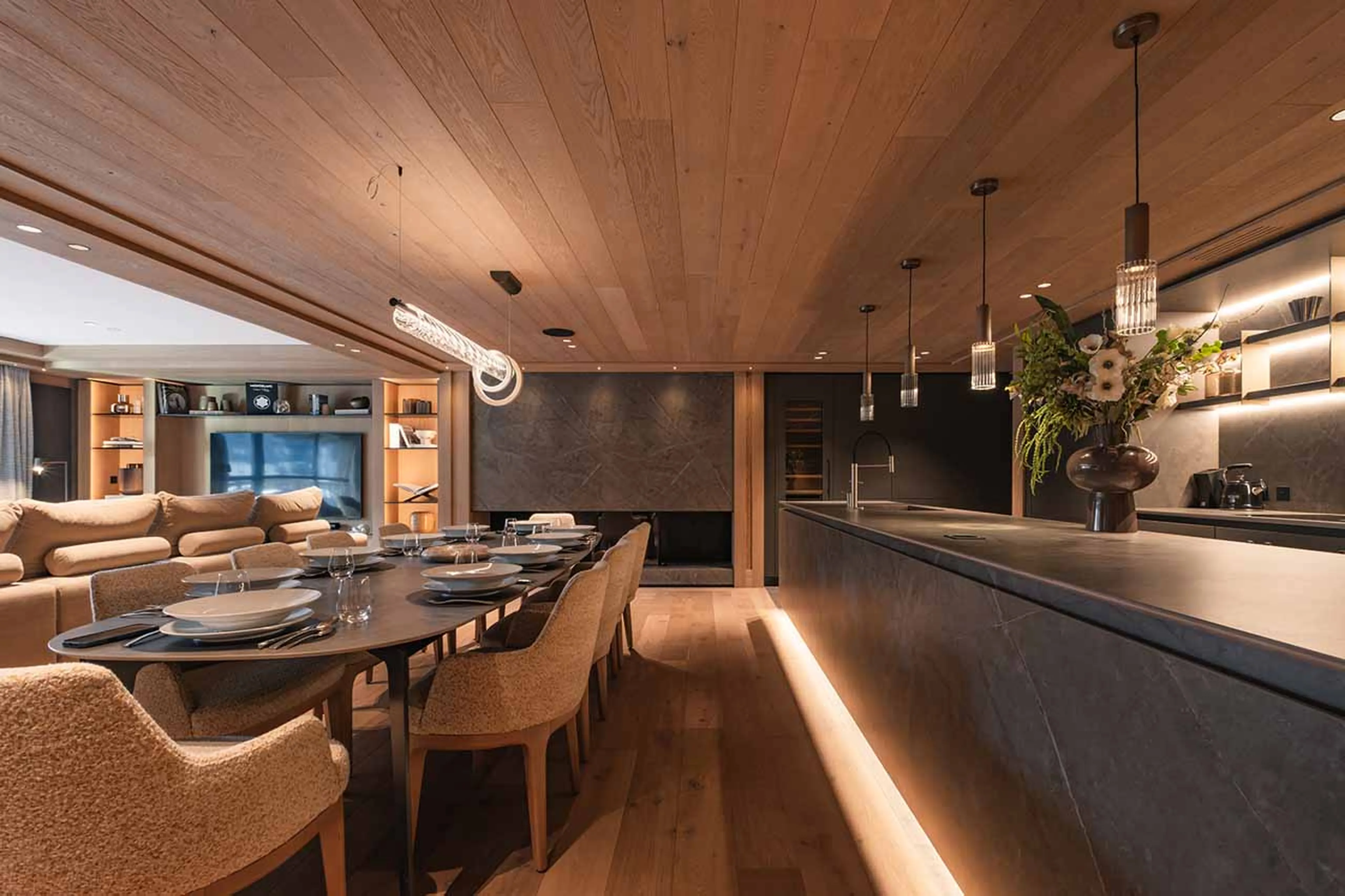 Kitchen at Apartment Le Parc Marceau in Val d'Isere