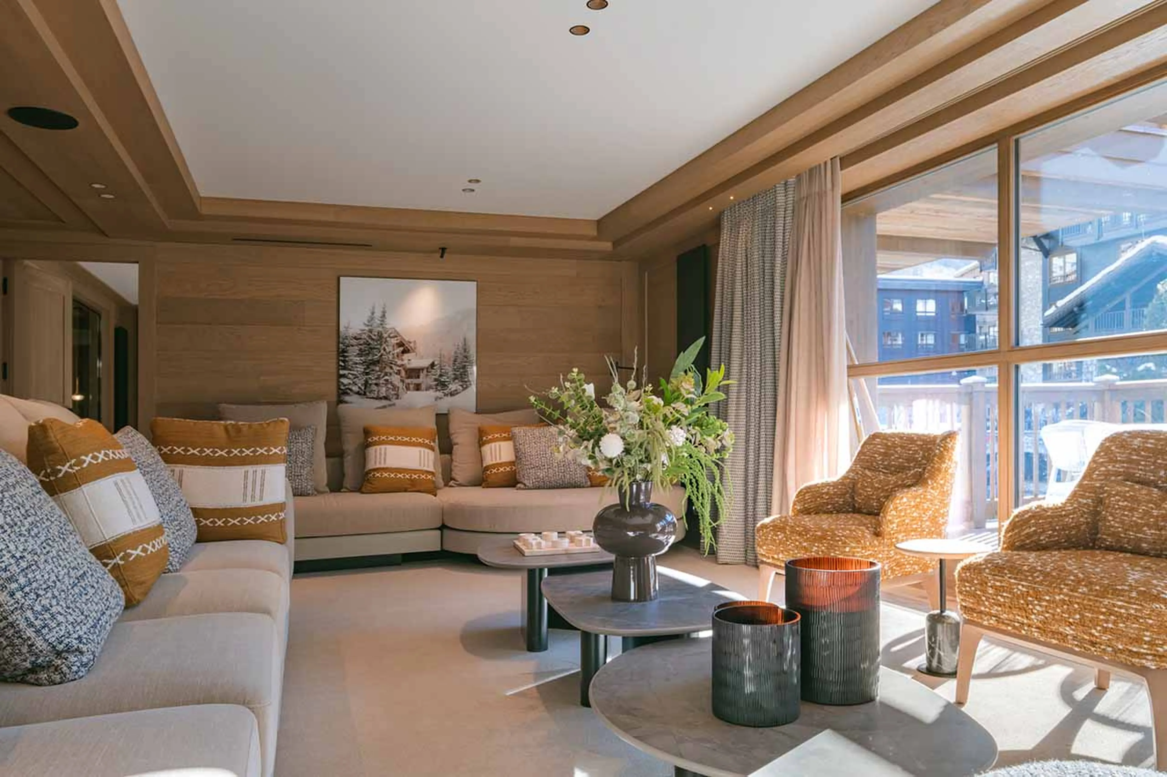 Living area at Apartment Le Parc Marceau in Val d'Isere