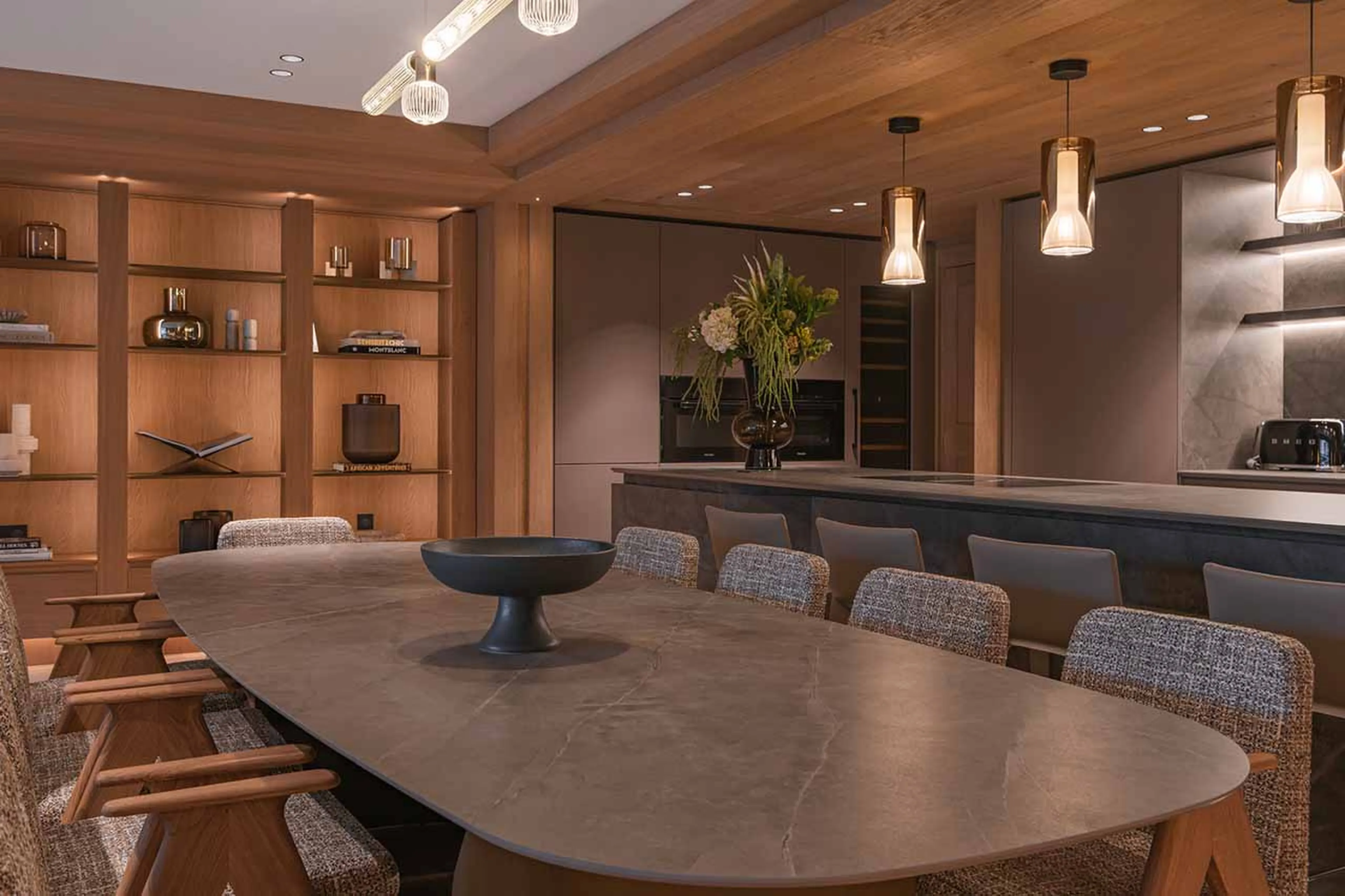 Dining area at Apartment Solene in Val d'Isere