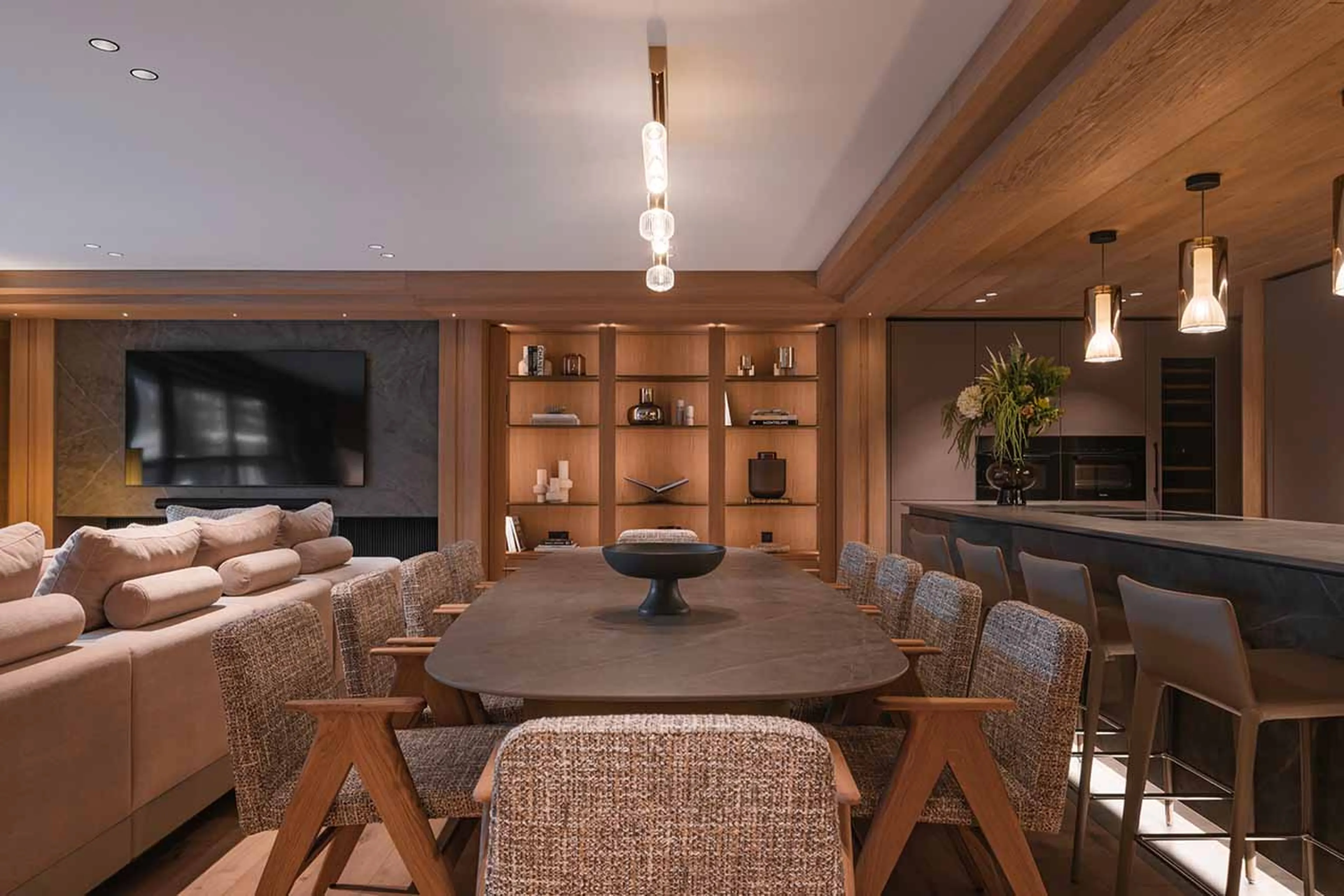 Living area at Apartment Solene in Val d'Isere