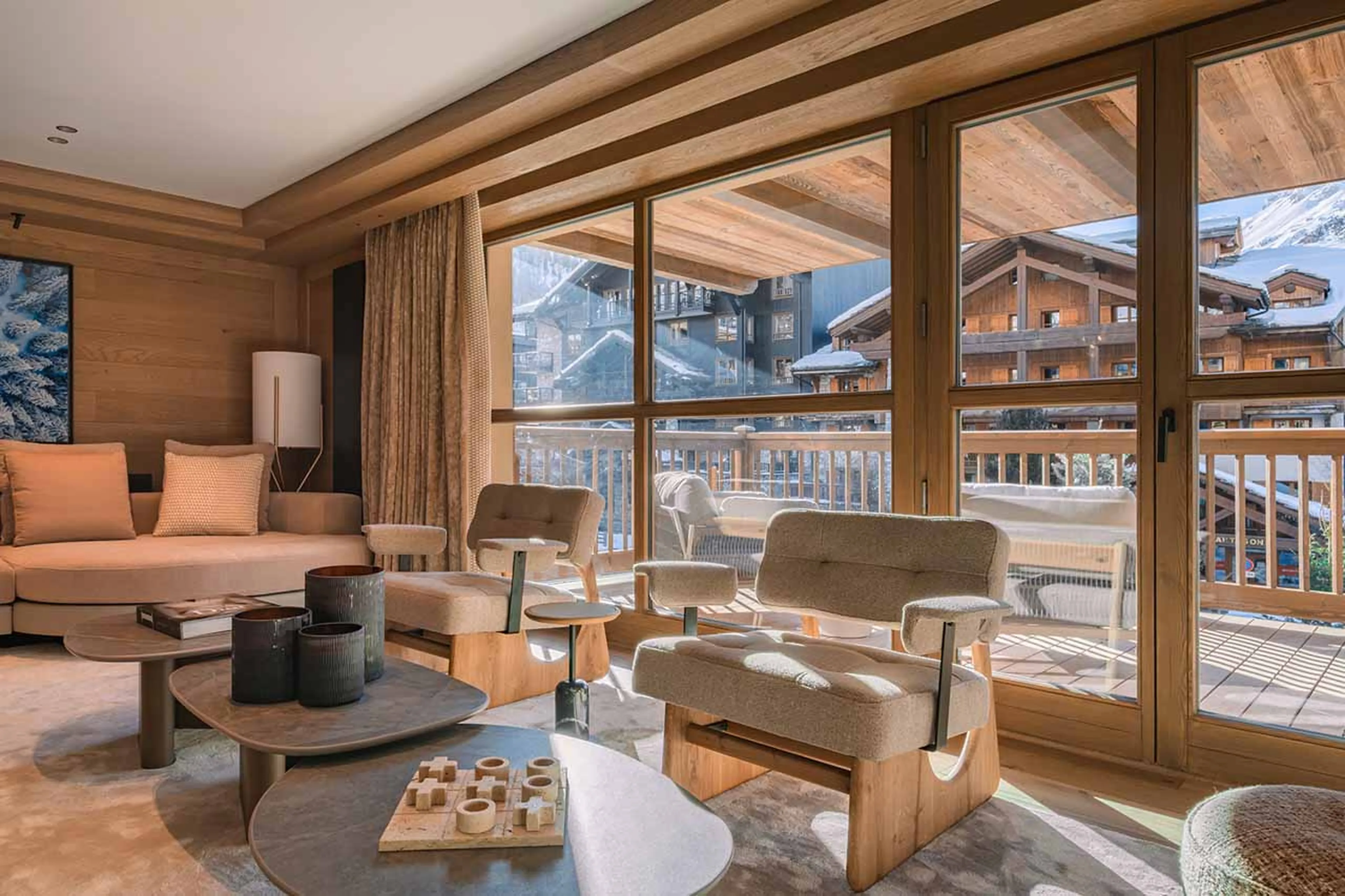 Sofas at Apartment Solene in Val d'Isere