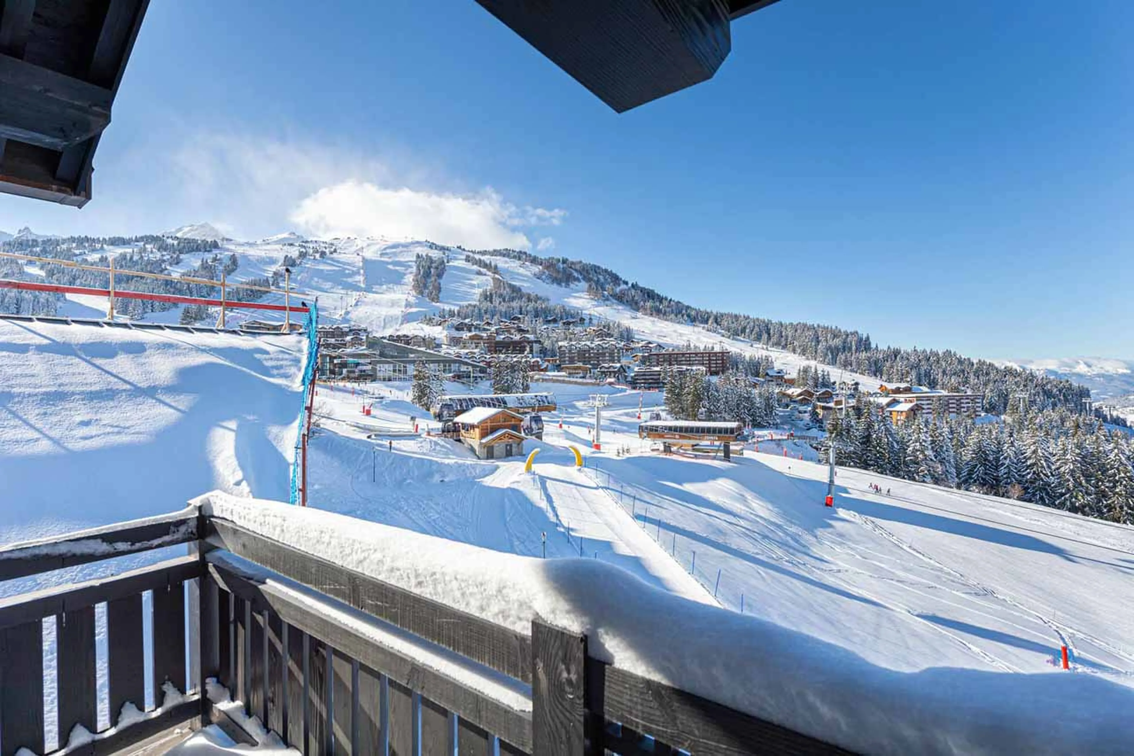 Balcony view at Apartment Le Septieme Ciel in Zermatt
