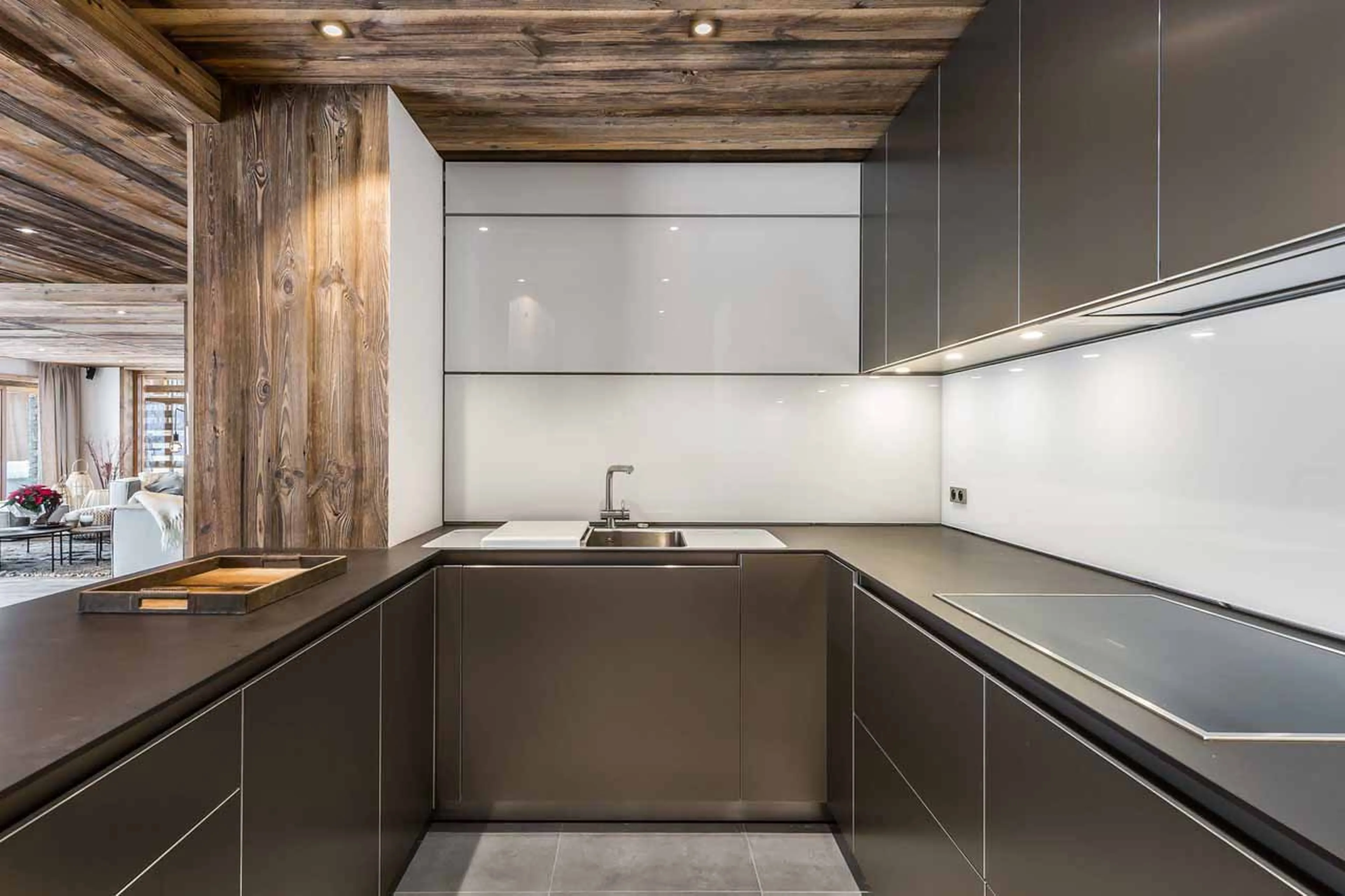 Kitchen at Apartment Les Belles Alpes 1 in Meribel