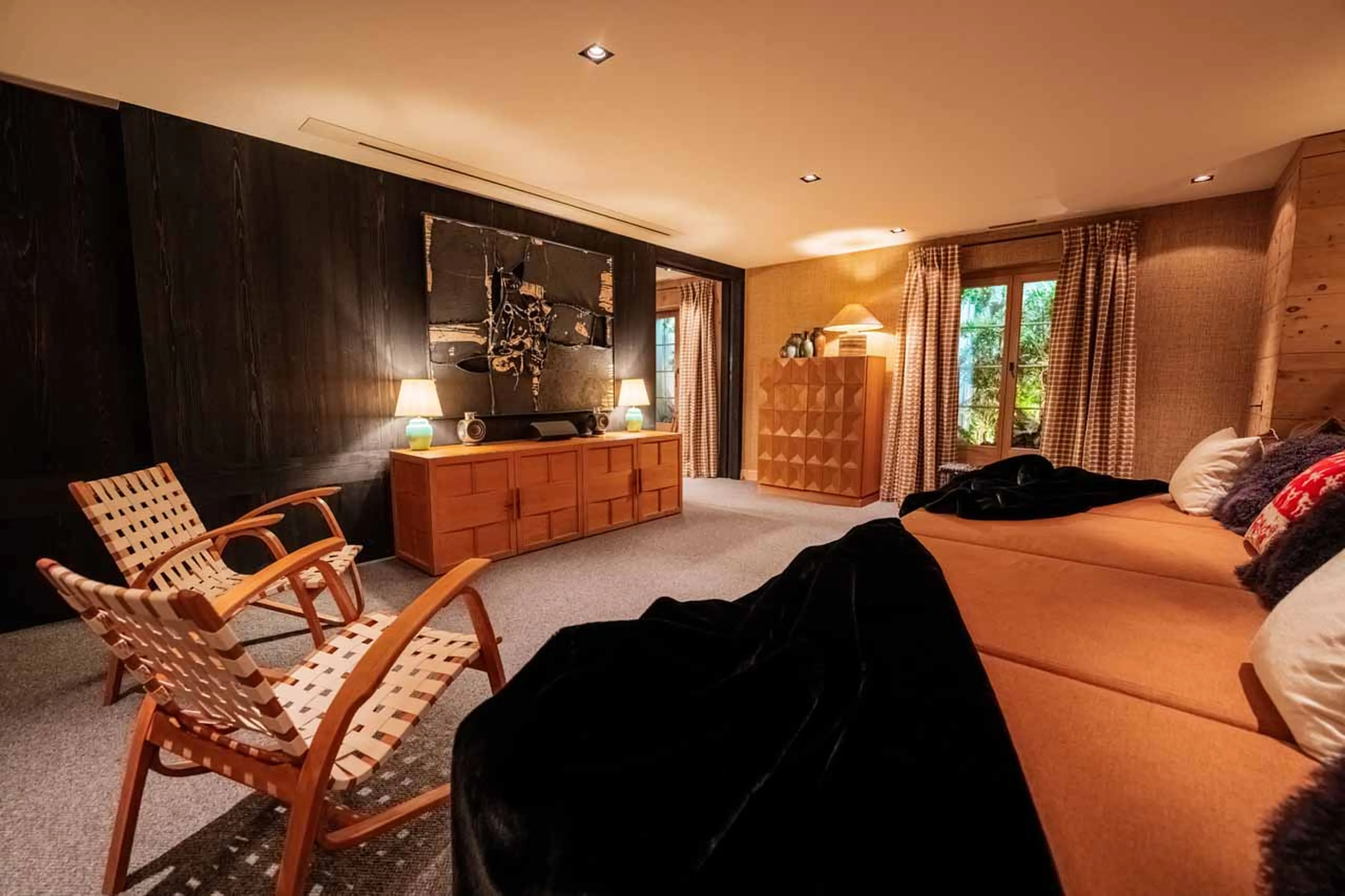 Cinema room at Apartment Luna in Gstaad