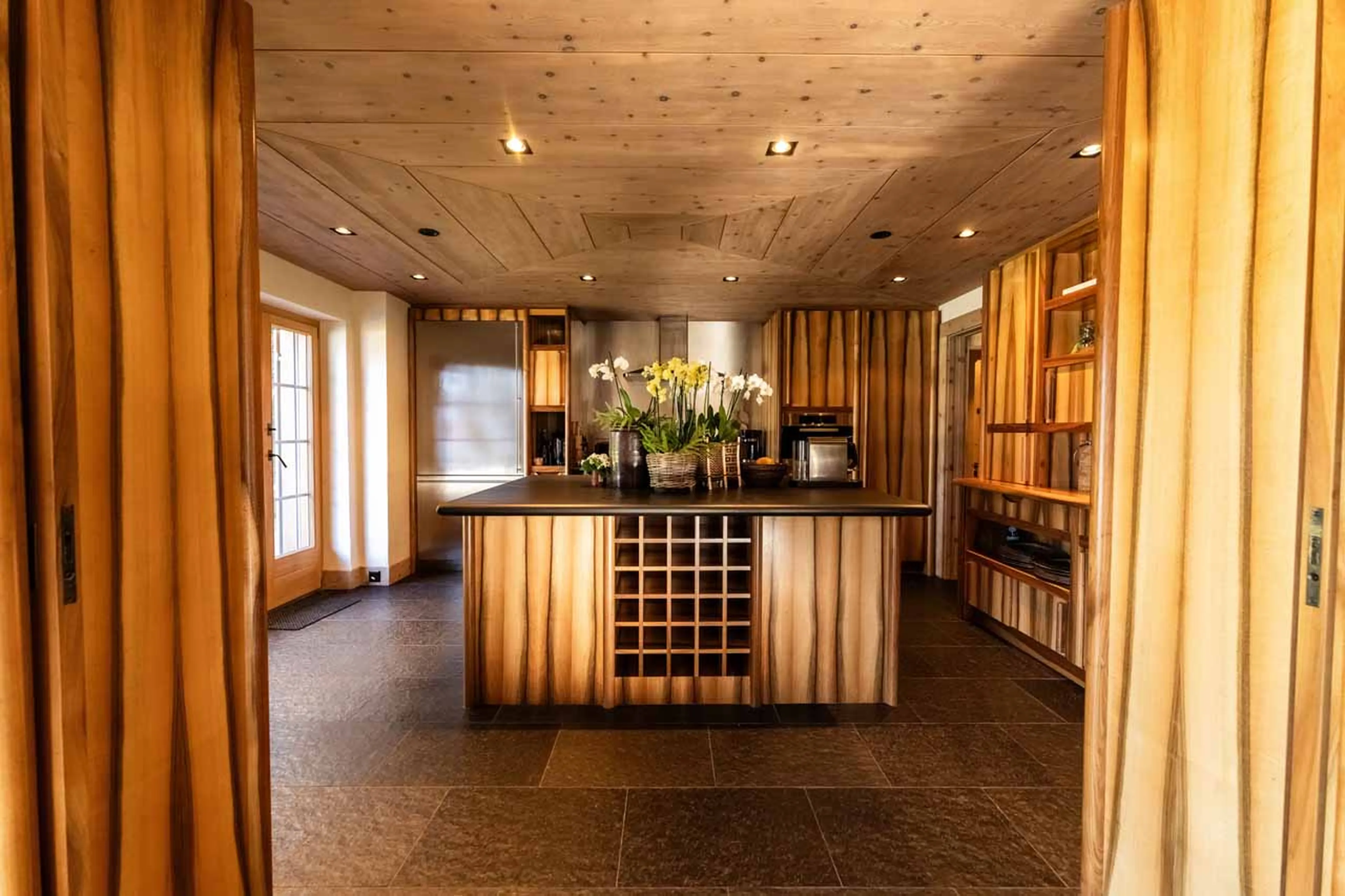 Kitchen entrance at Apartment Luna in Gstaad