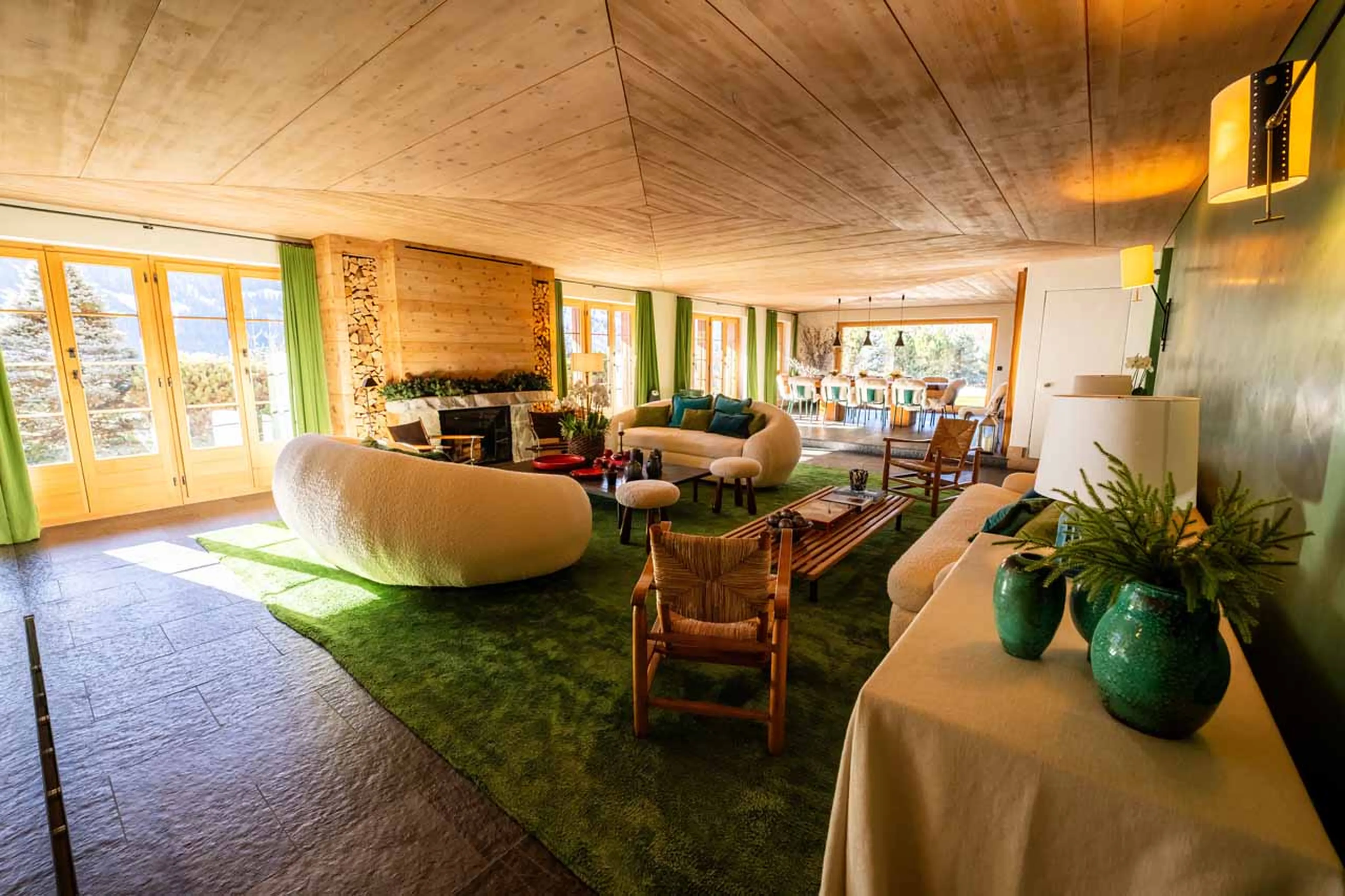 Living area at Apartment Luna in Gstaad