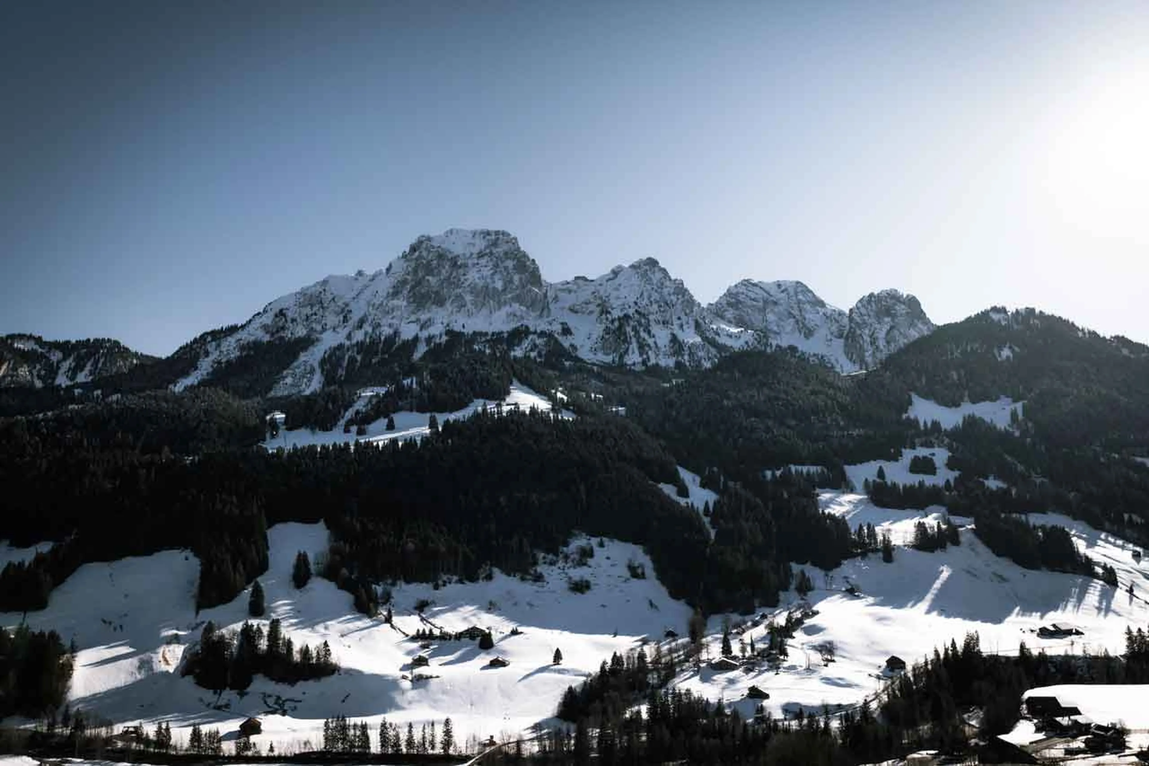 View from the chalet at Apartment Luna in Gstaad