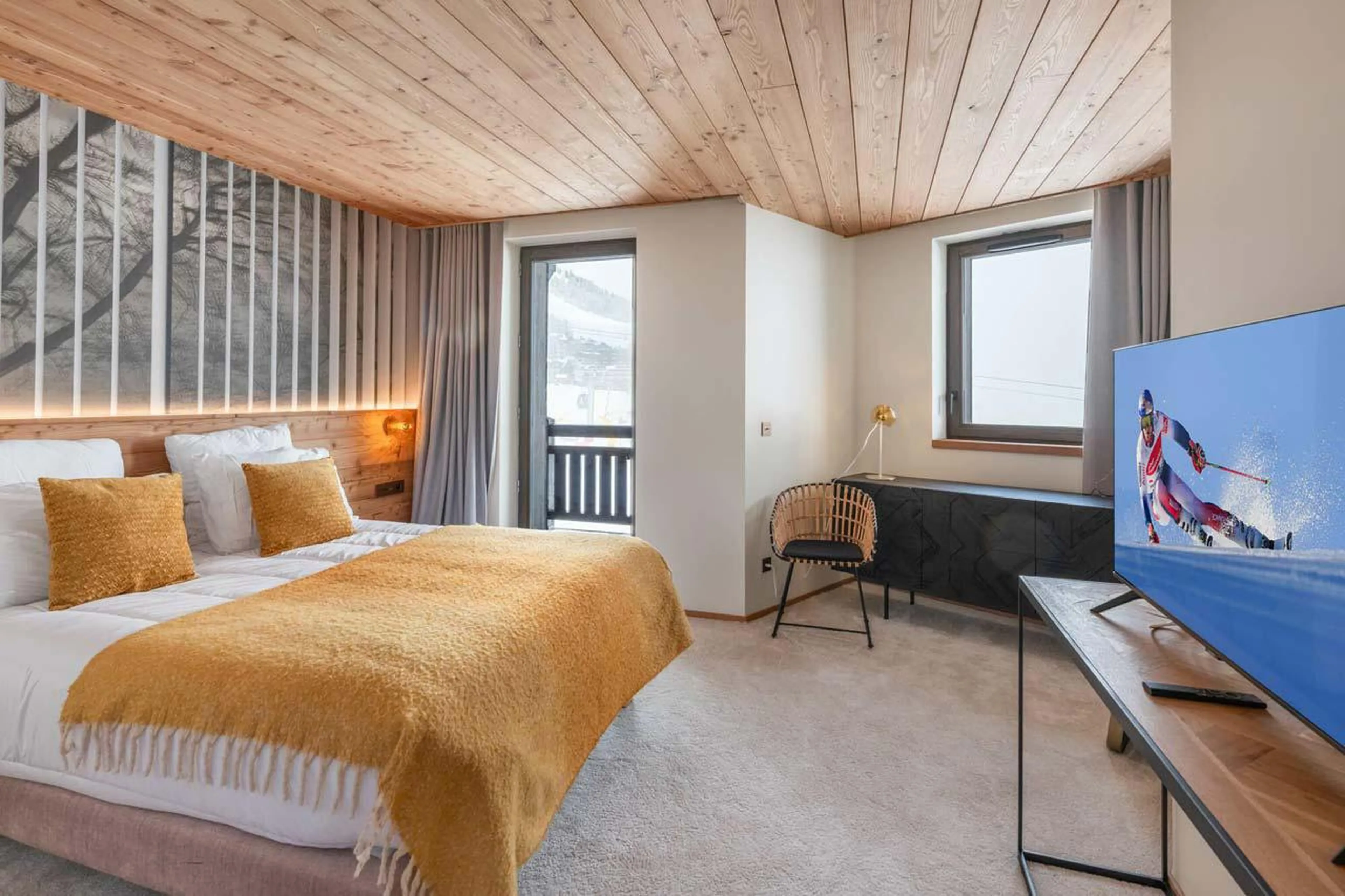 Bedroom two in Apartment Mistero in Courchevel 1850