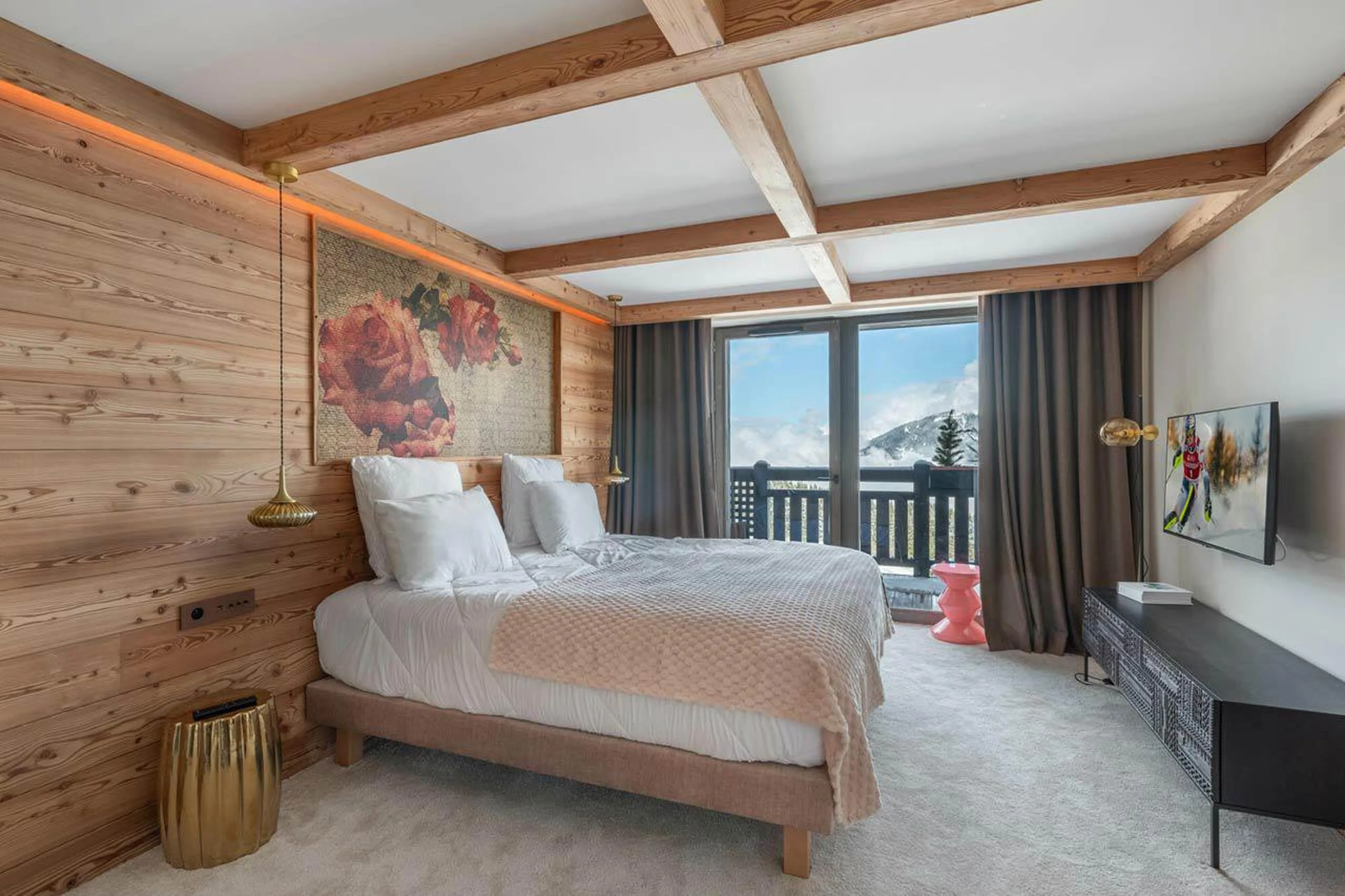 Bedroom one at Apartment Mistero in Courchevel 1850