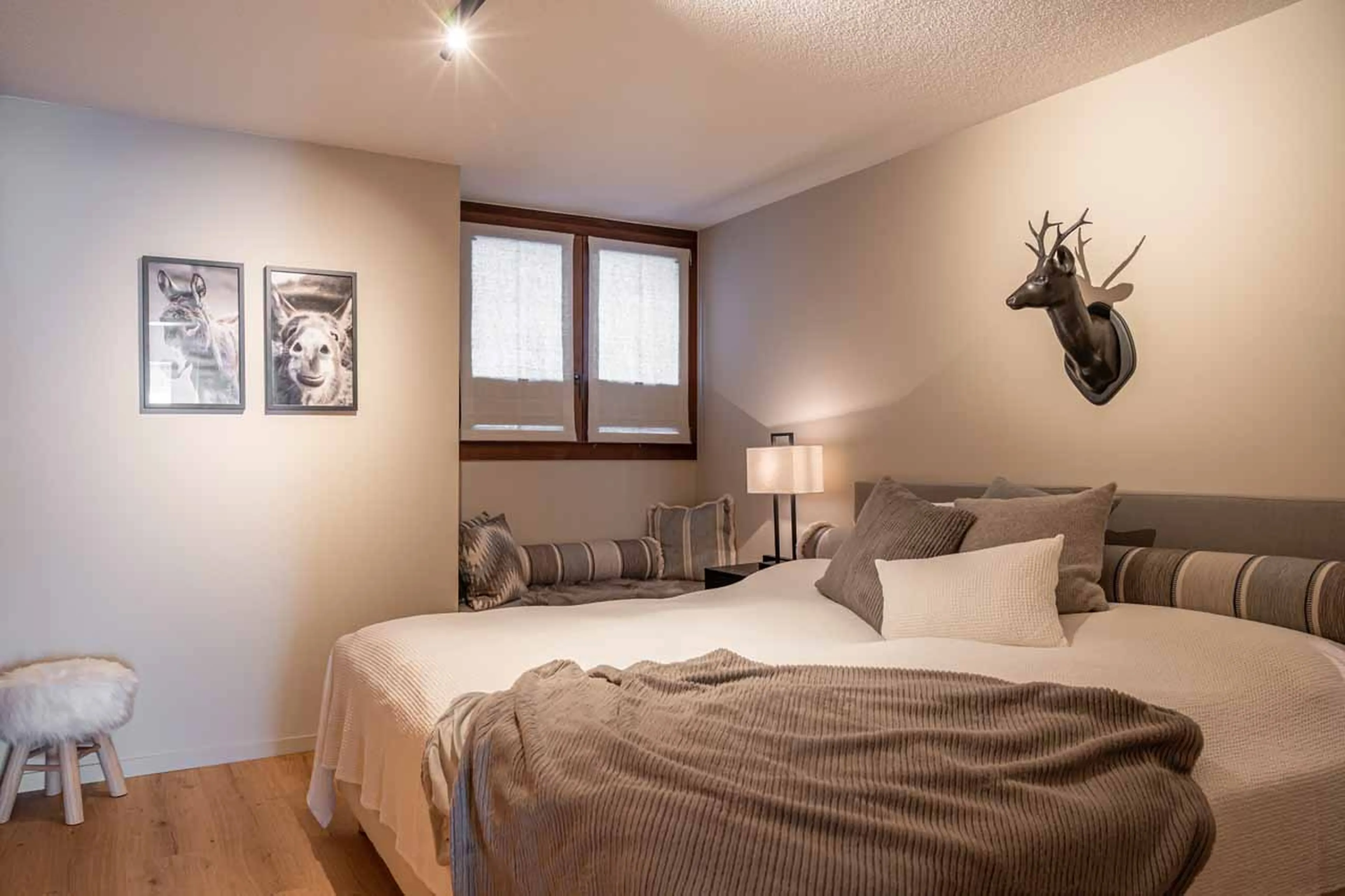 Bedroom four at Apartment Nabucco in Zermatt