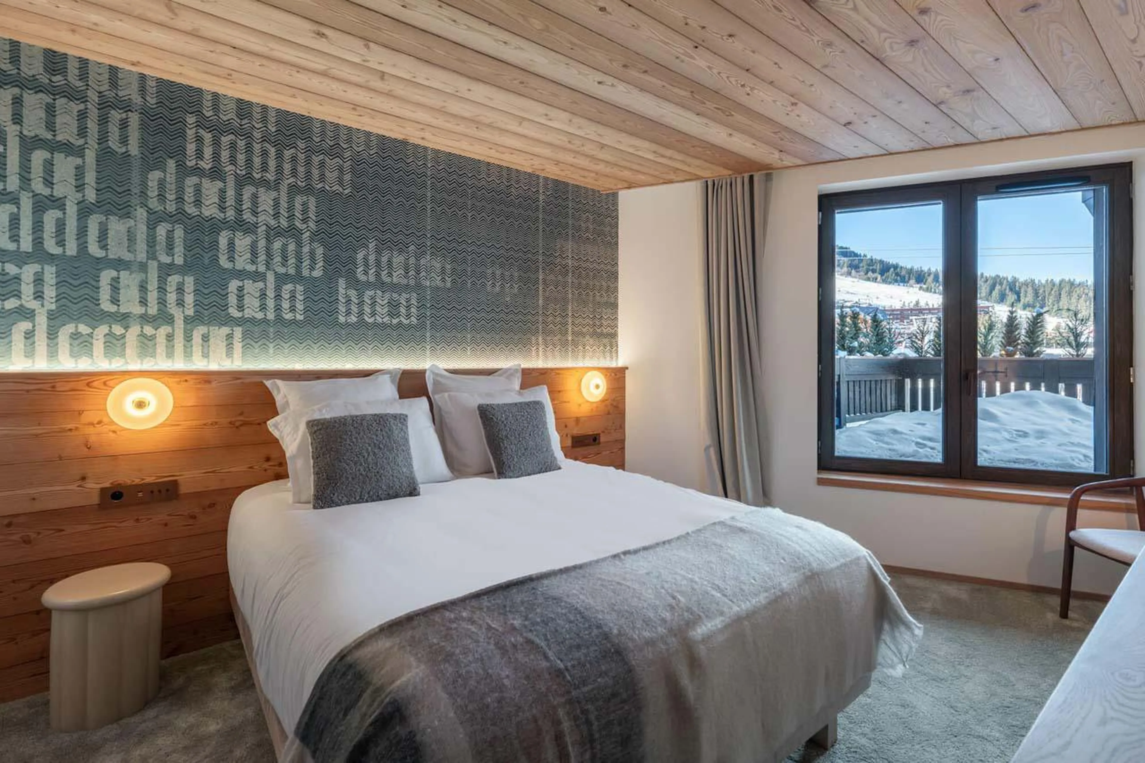 Bedroom at Apartment Nettuno in Courchevel 1850