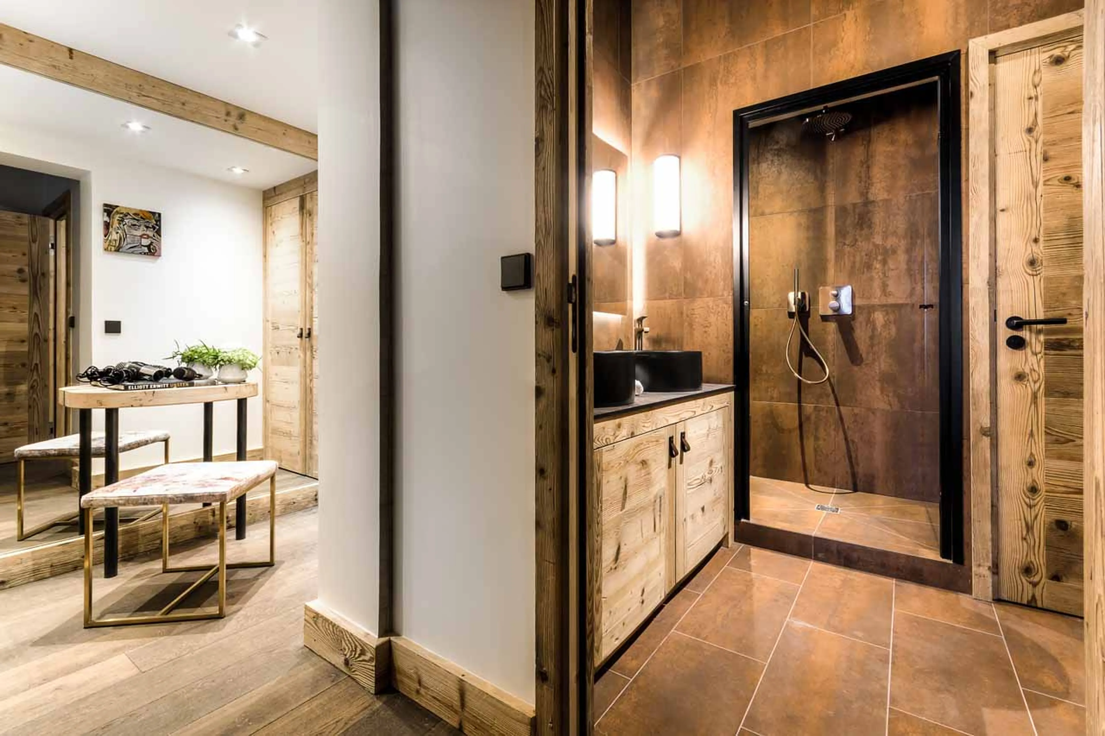 Master bathroom at Apartment No 200, Courchevel 1850