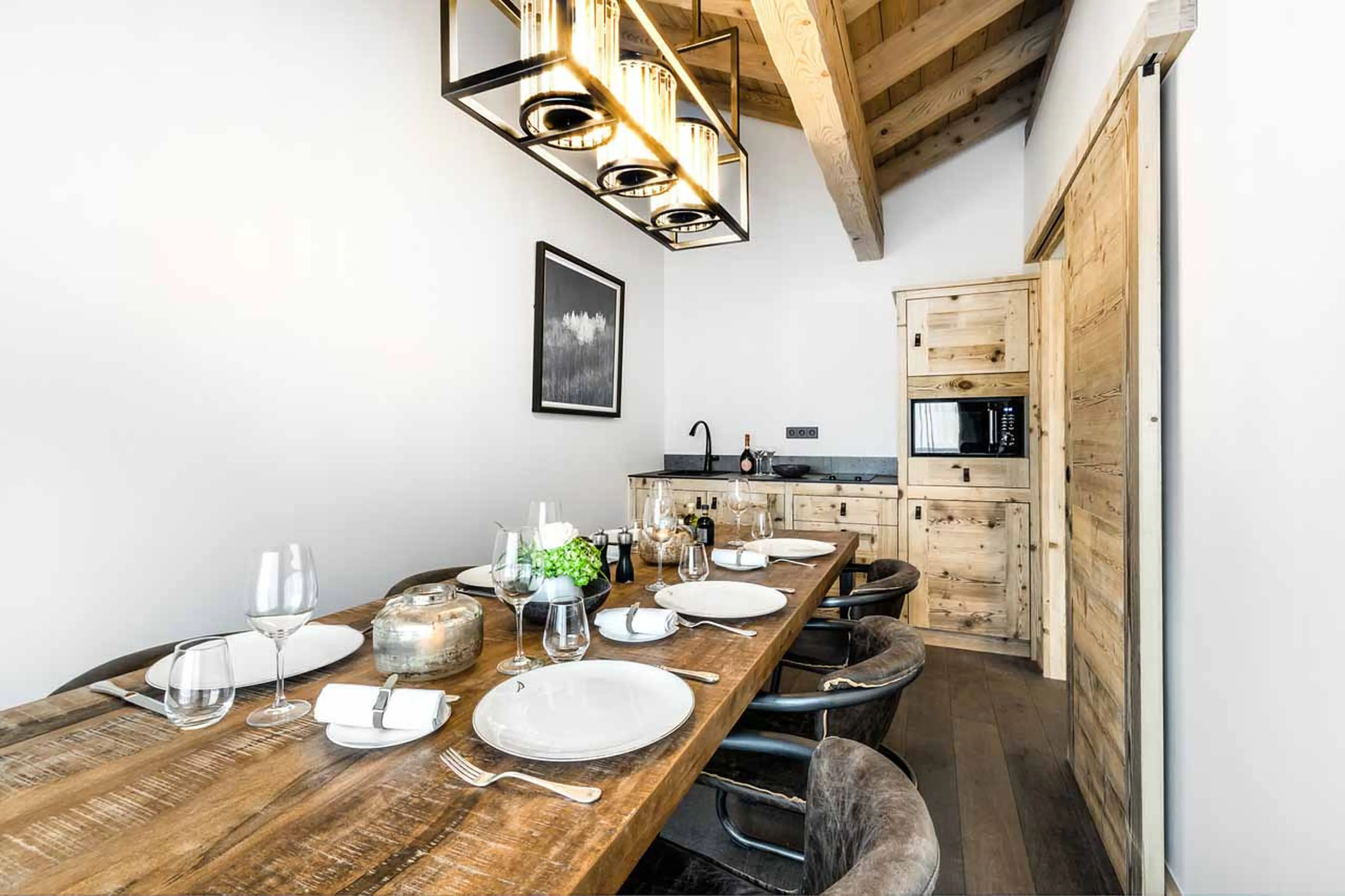 Dining area in Apartment No 200, Courchevel 1850