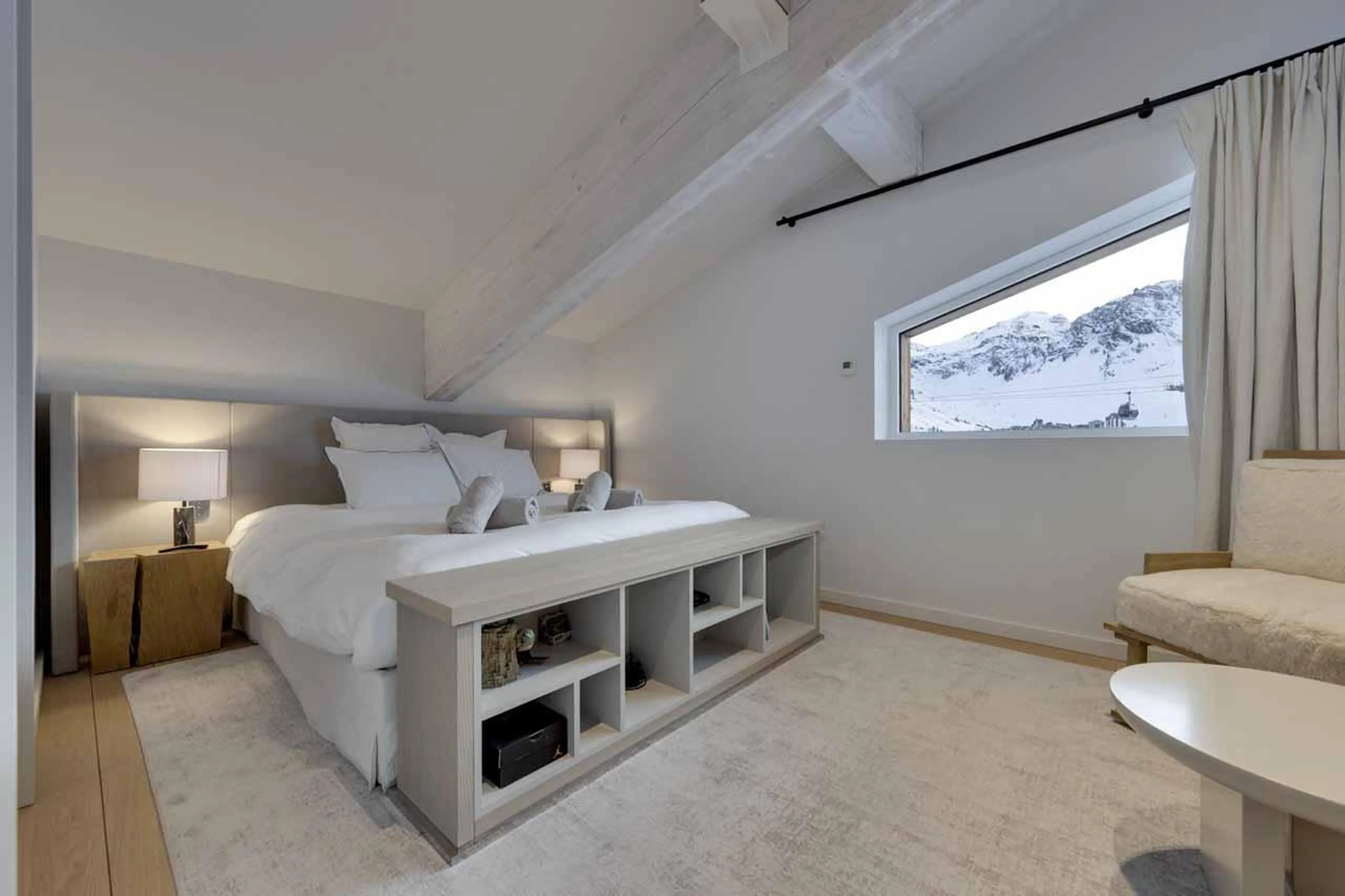 Double bedroom in Apartment Ornate, Tignes