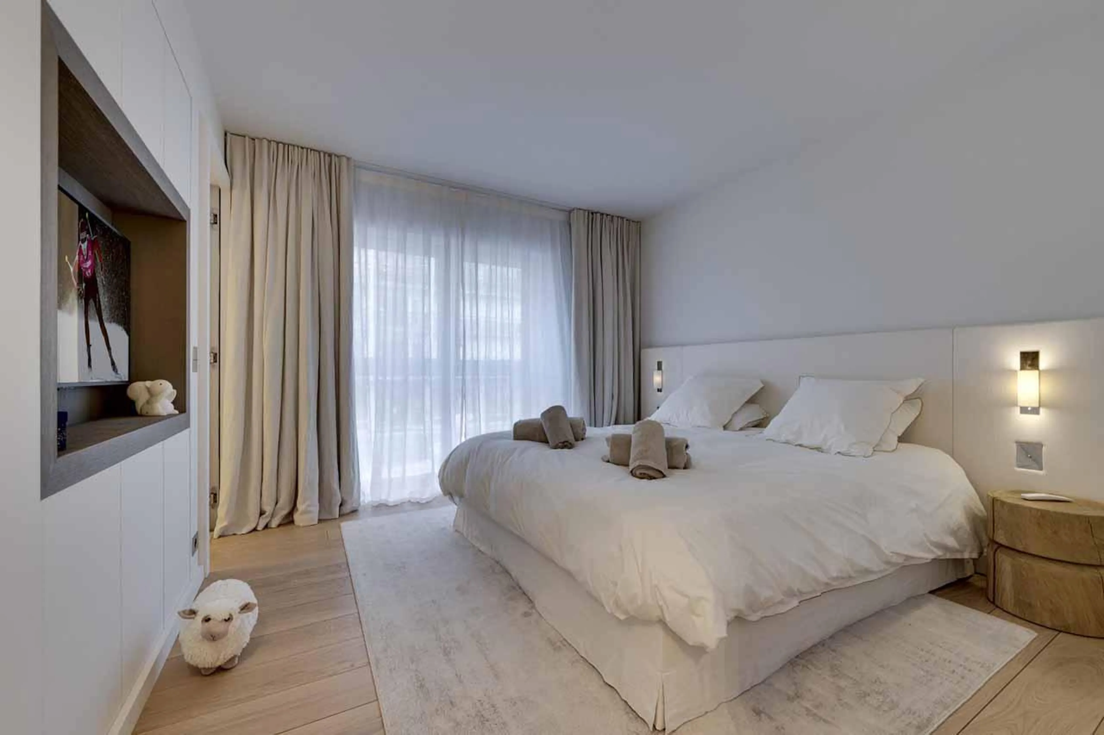 Double bedroom in Apartment Ornate, Tignes