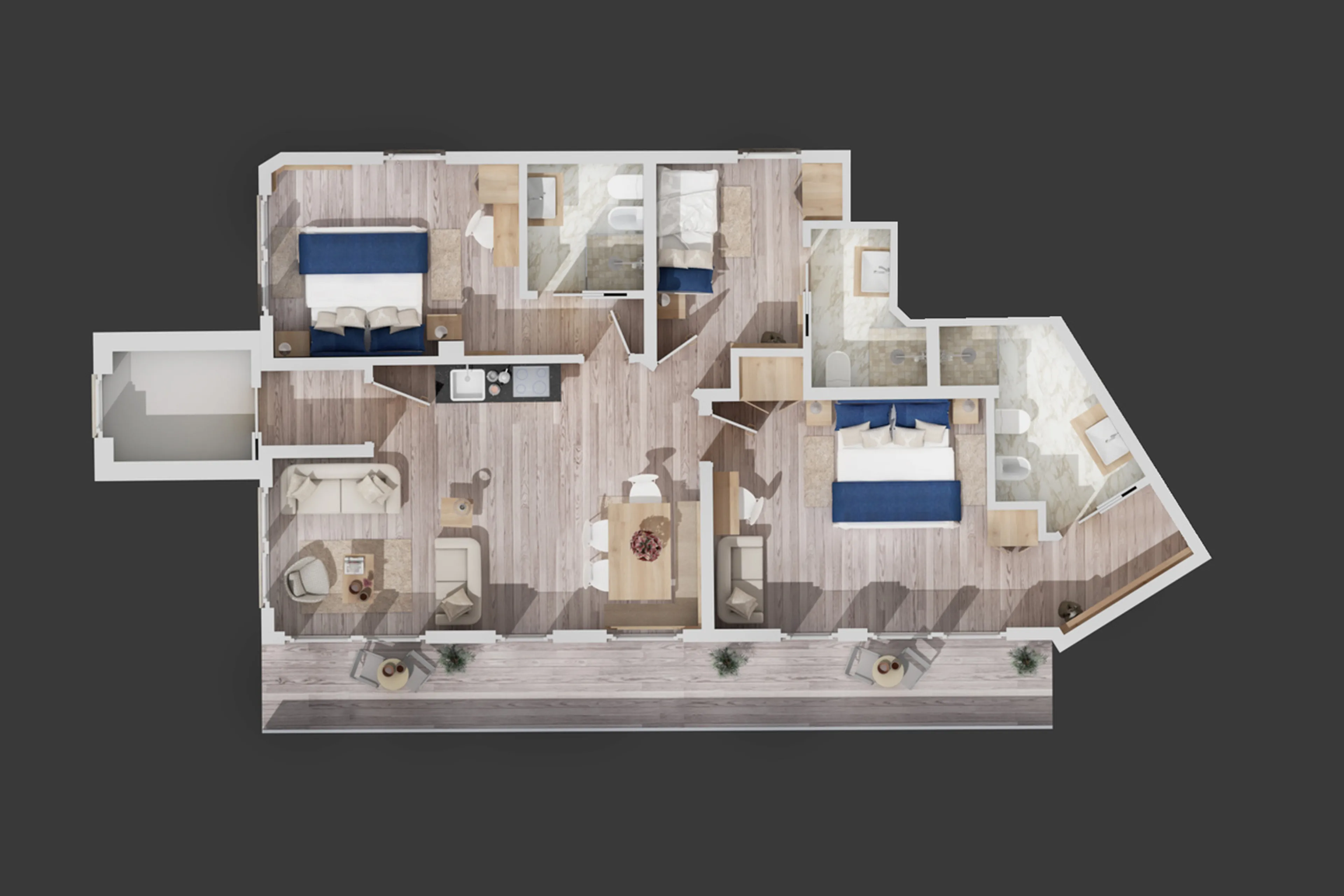 Floor plan of Apartment Panorama in Val Gardena