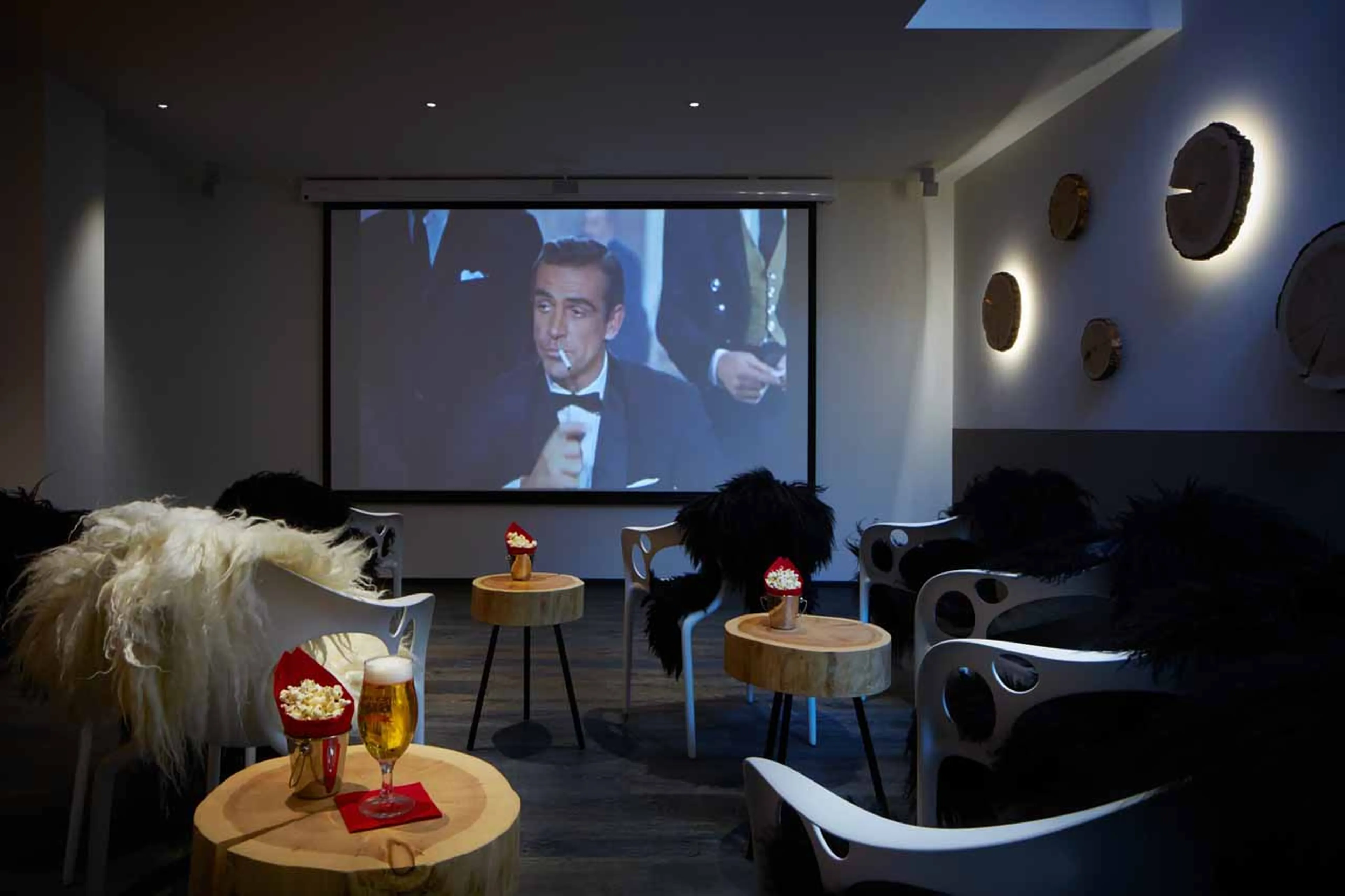 Media room cinema at Apartment Panorama in Zermatt
