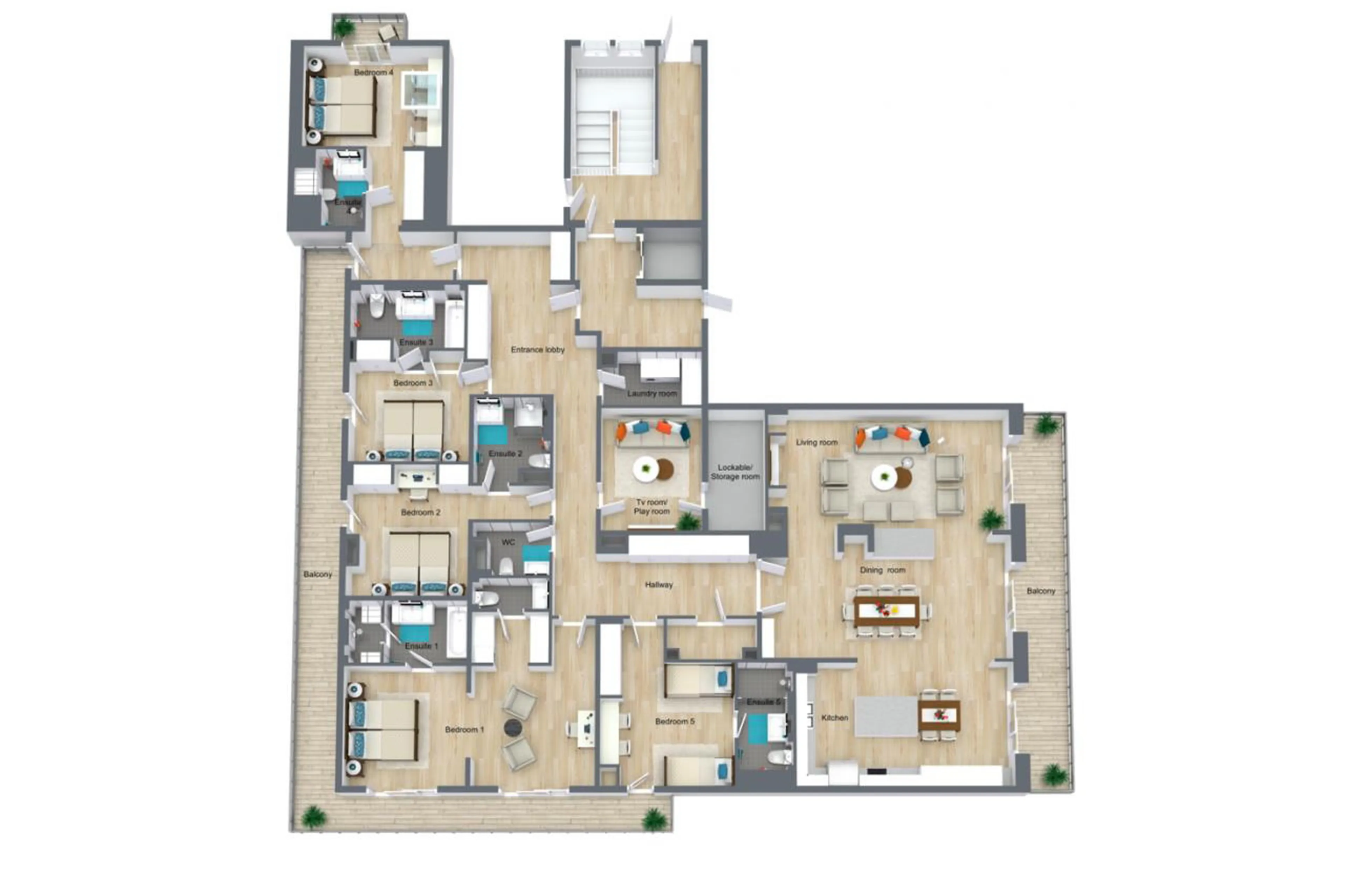 Floor plan at Apartment Chamois in Meribel