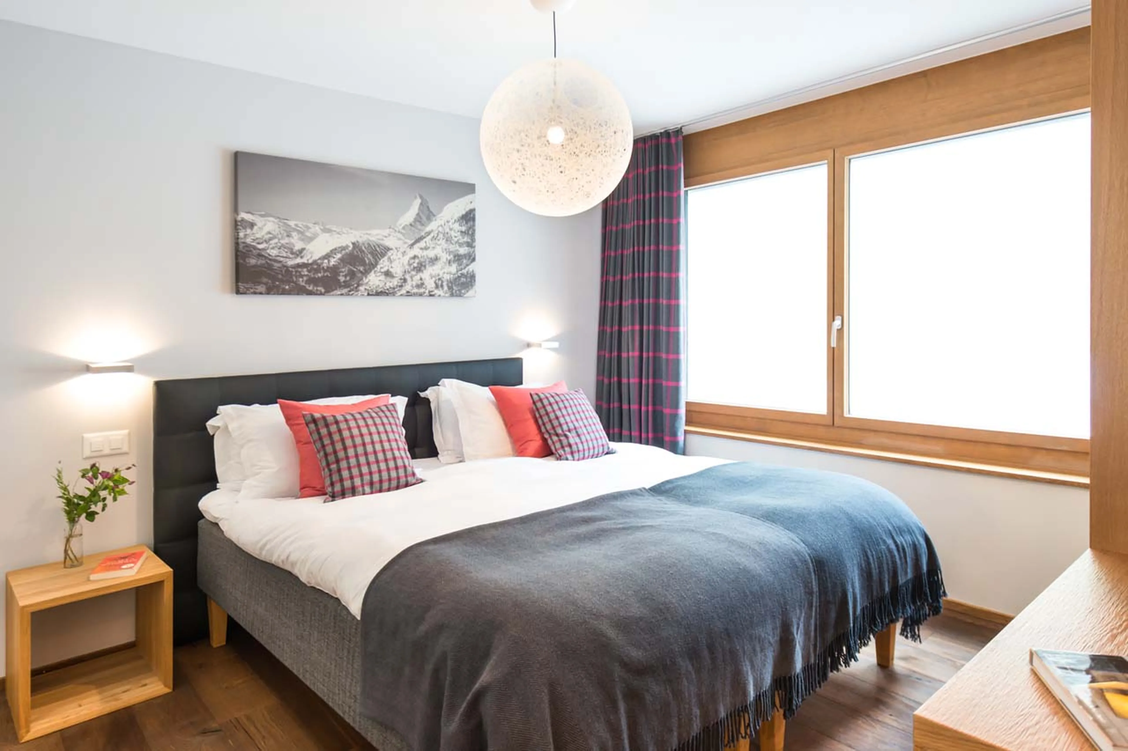 Bedroom three at Apartment Petit in Zermatt