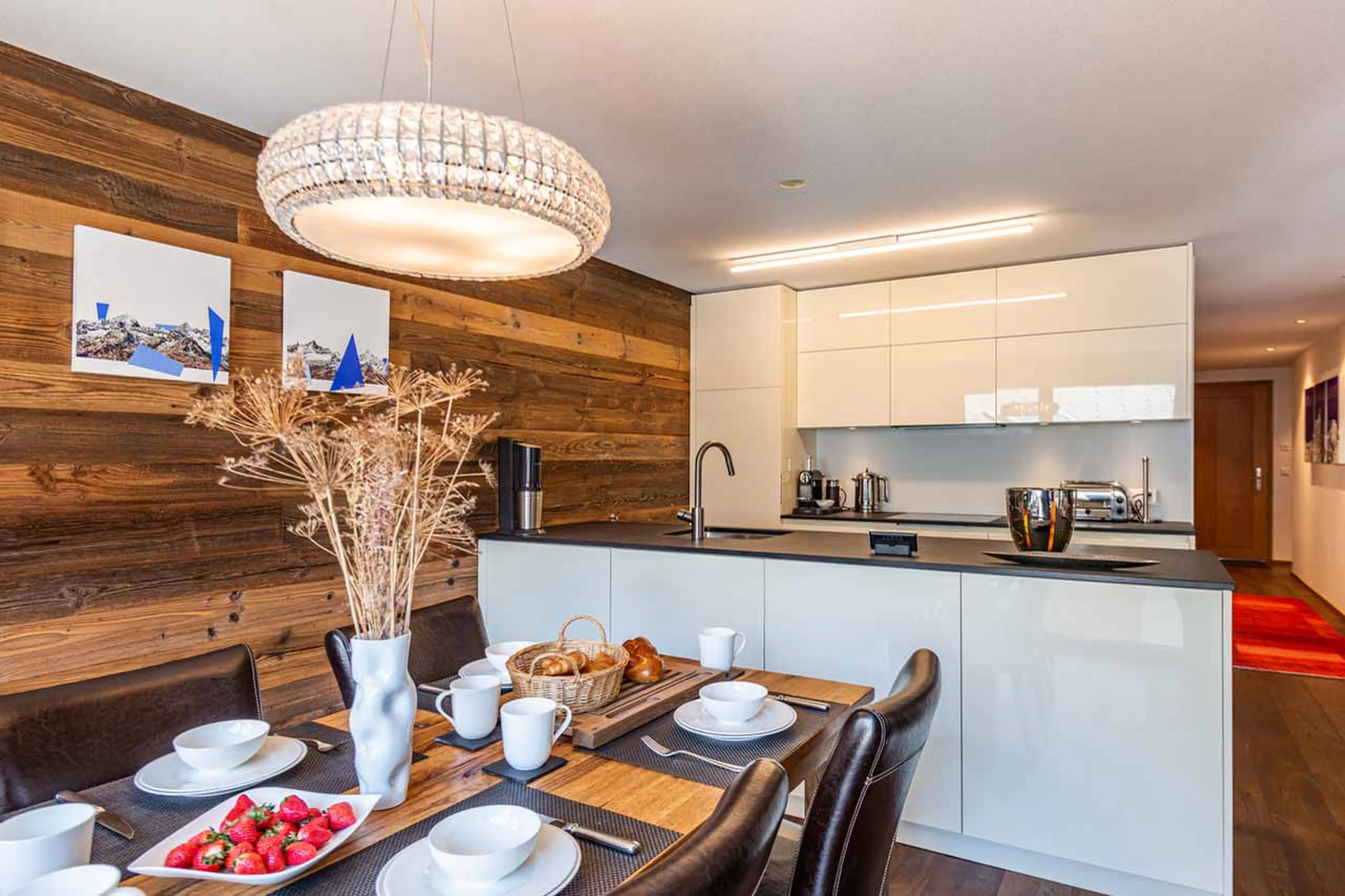 Kitchen at Apartment Petit in Zermatt