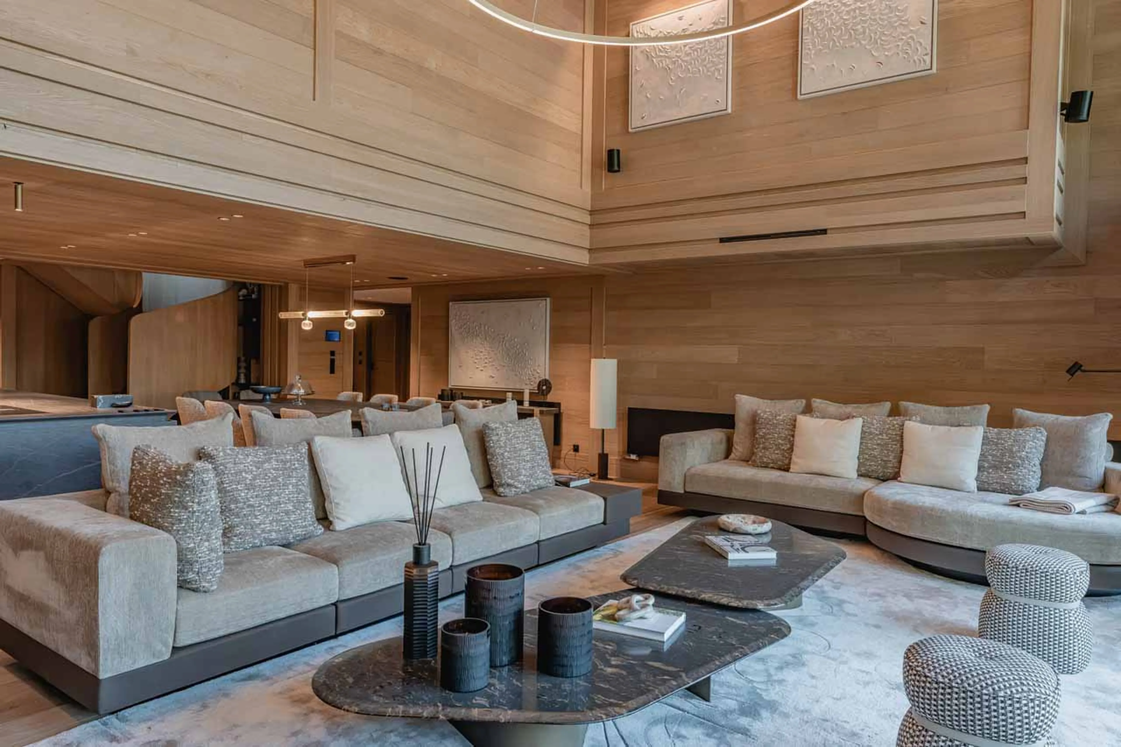 Living area at Apartment Pistini in Val d'Isere