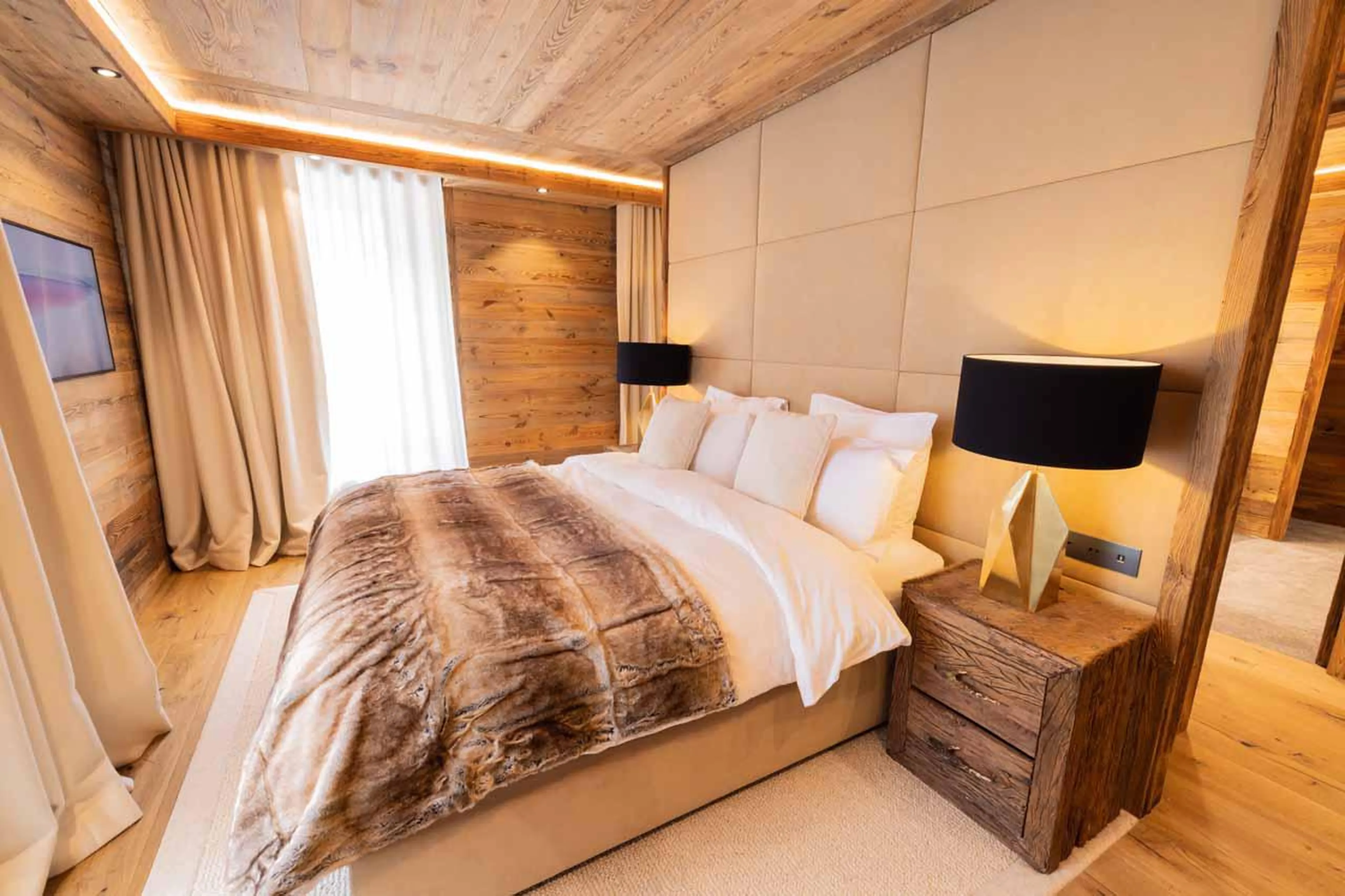 Bedroom one at Apartment Quartz 103 in Chamonix