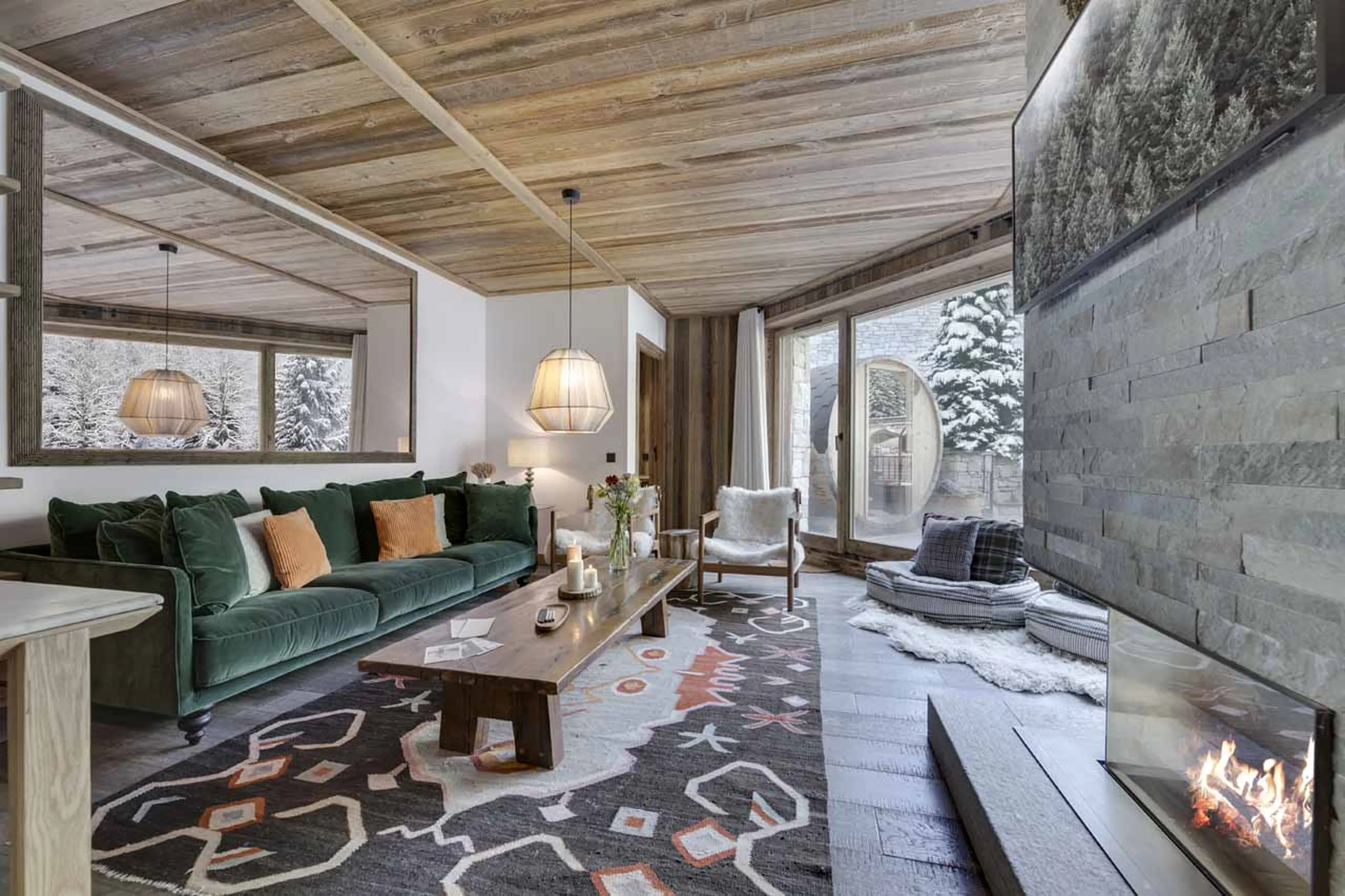 Living area at Apartment Sagewood in Meribel