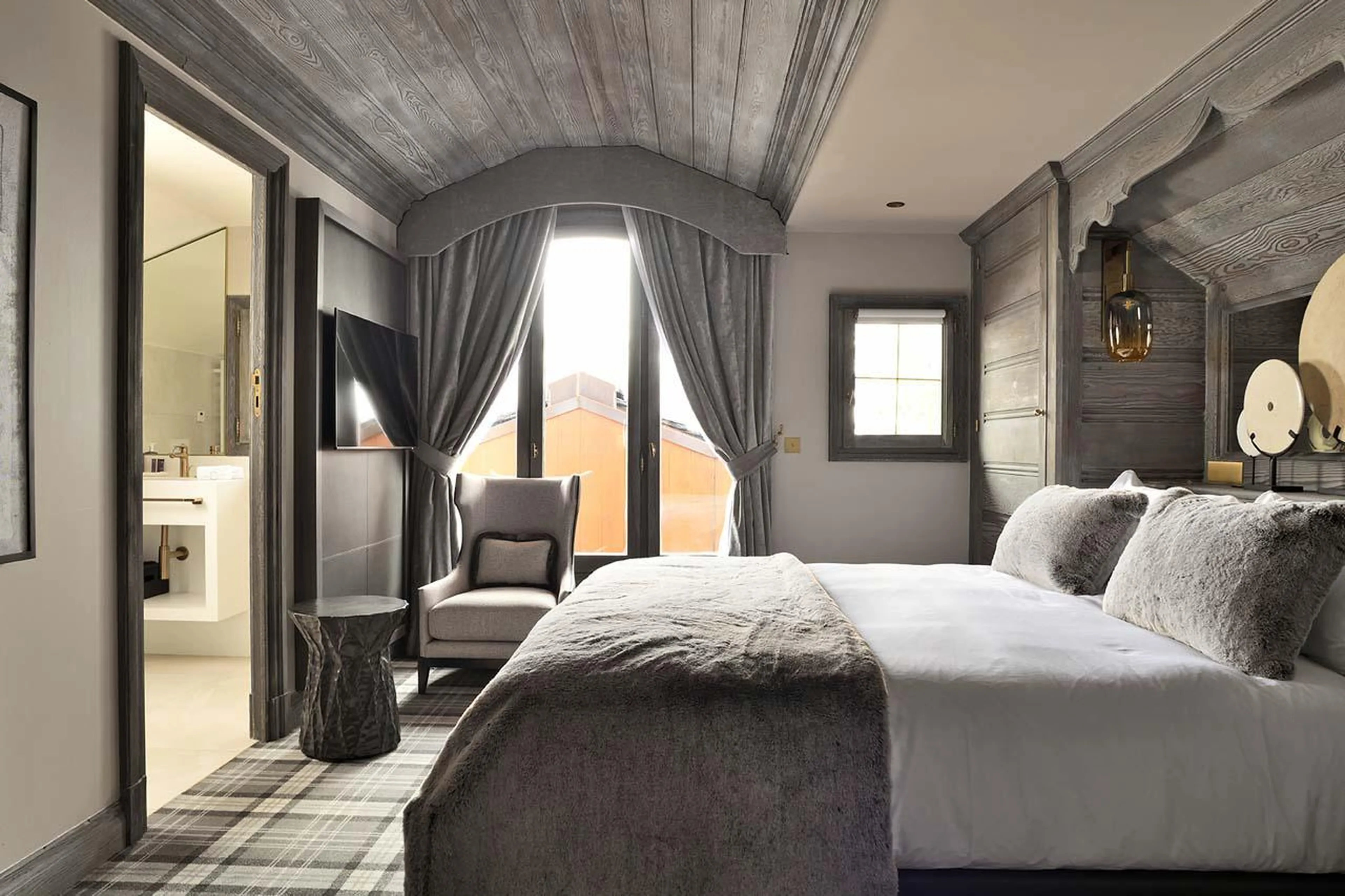 Bedroom four at Apartment Signal in Courchevel 1850
