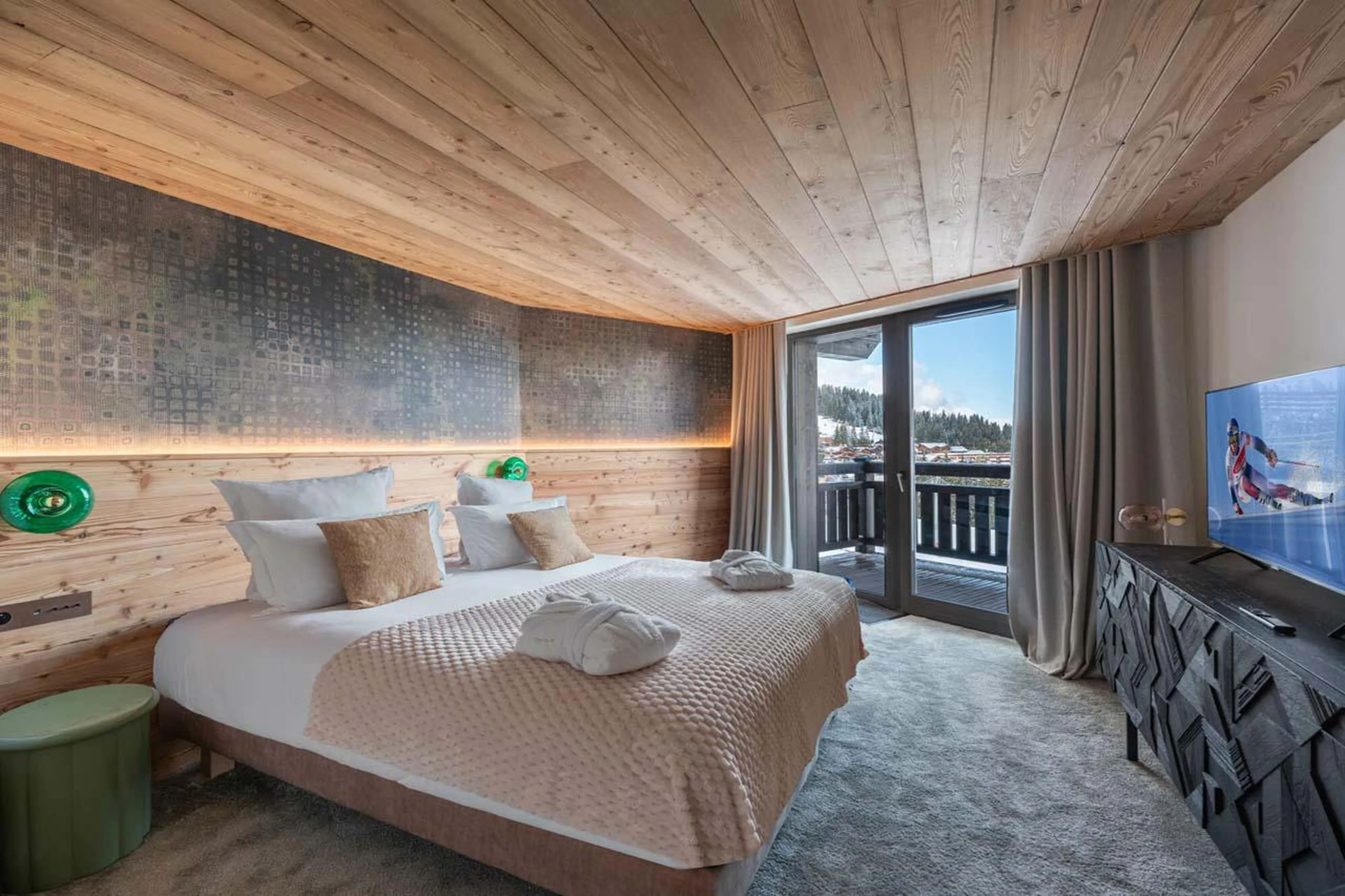Double bedroom at Apartment Sirio in Courchevel 1850