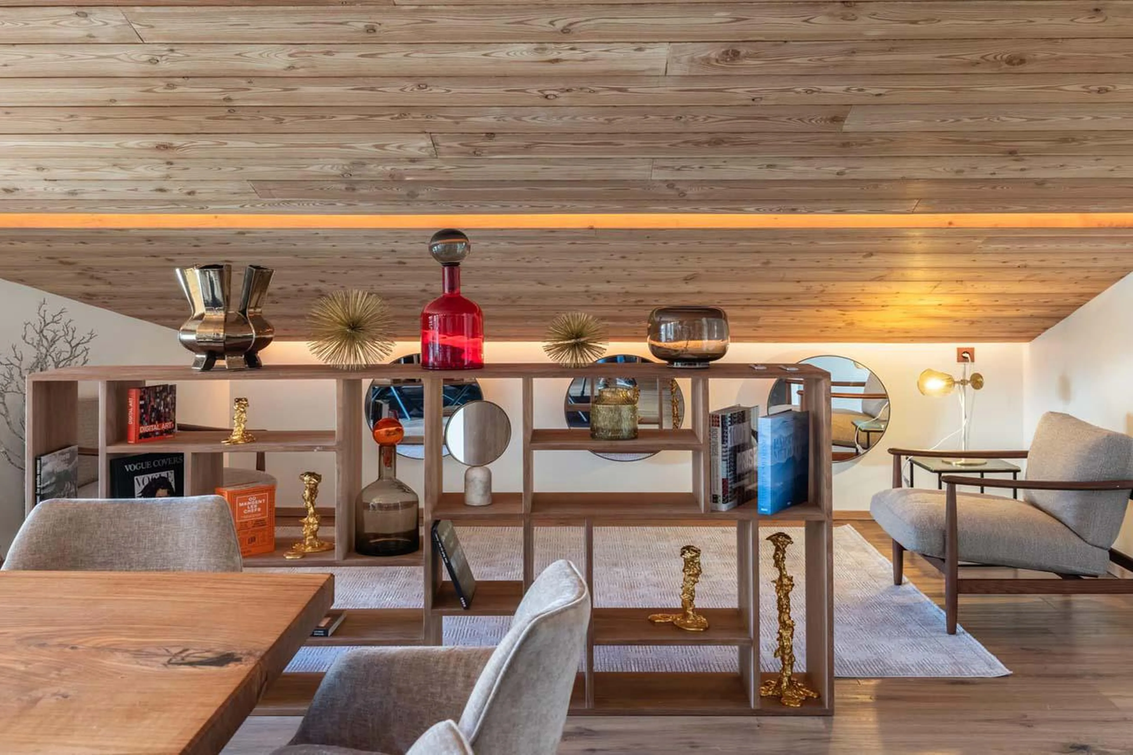 Living space with contemporary feel at Apartment Sirio in Courchevel 1850