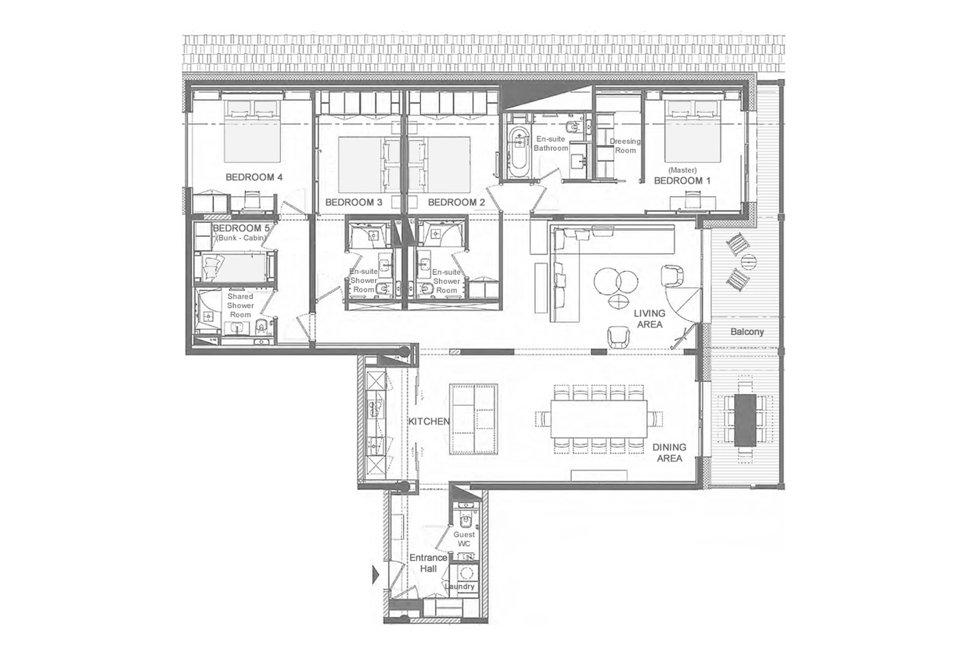 Floor plan of Apartment Antares Sirius 502 in Meribel