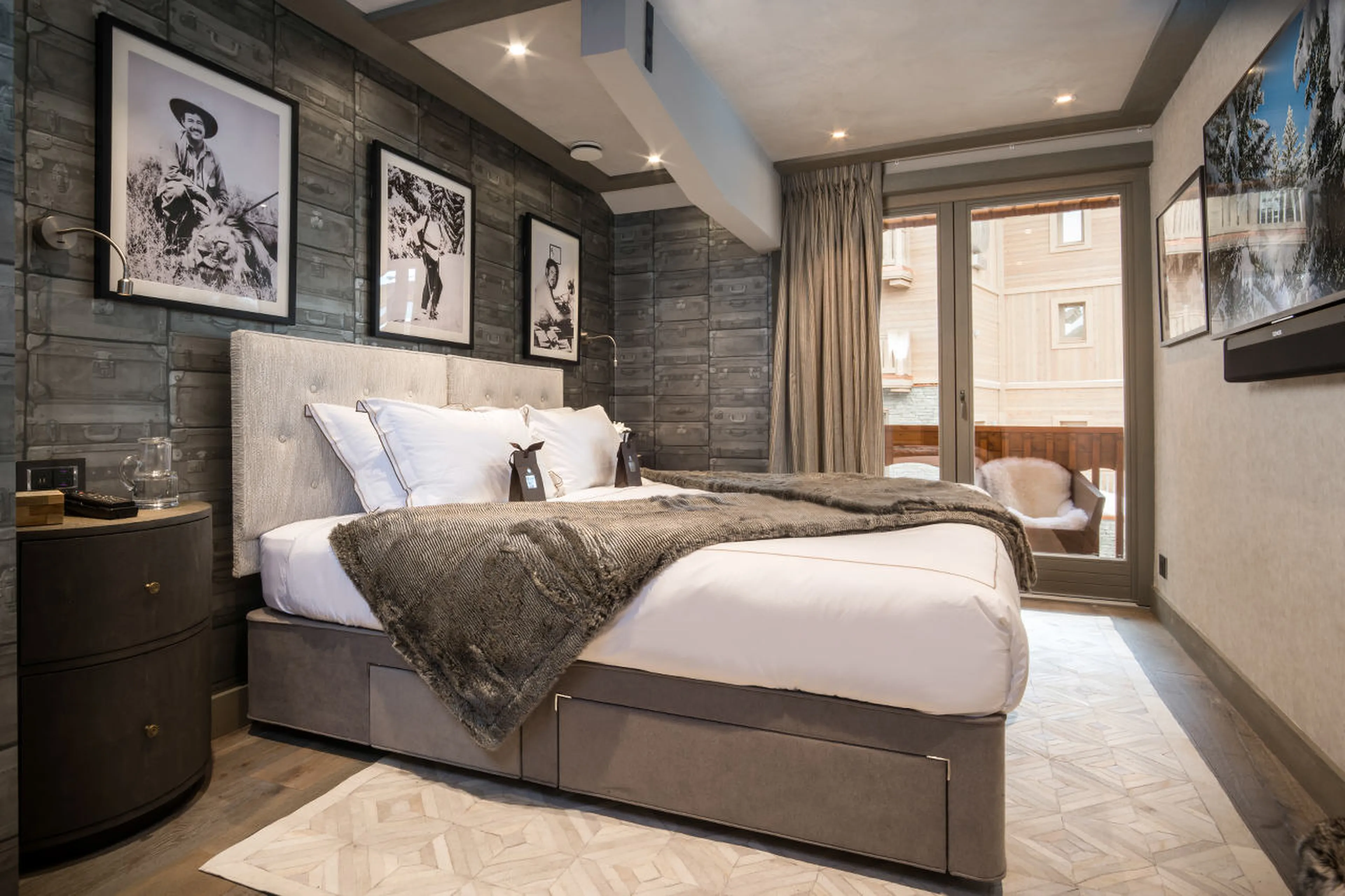 Bedroom four at Chalet Sweet Escape in Courchevel 1850