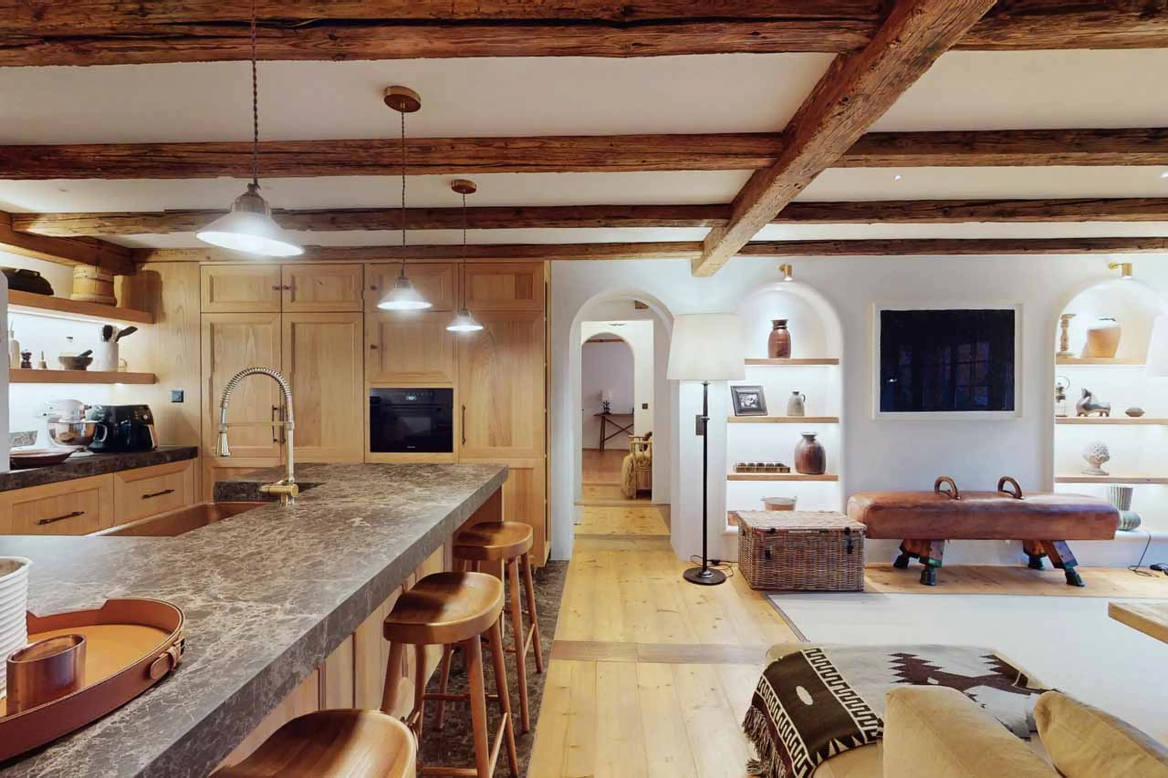 Kitchen at Chalet Tobias in St Moritz