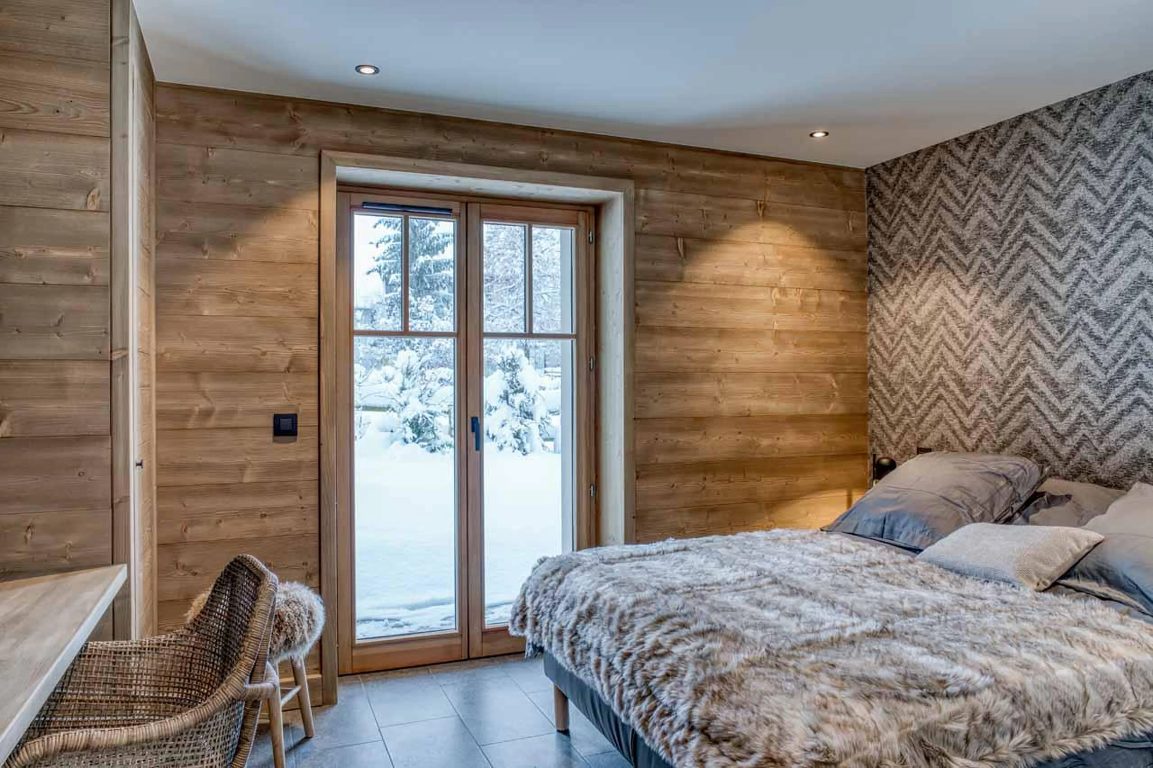 Bedroom two at Apartment Tourmaline in Megeve