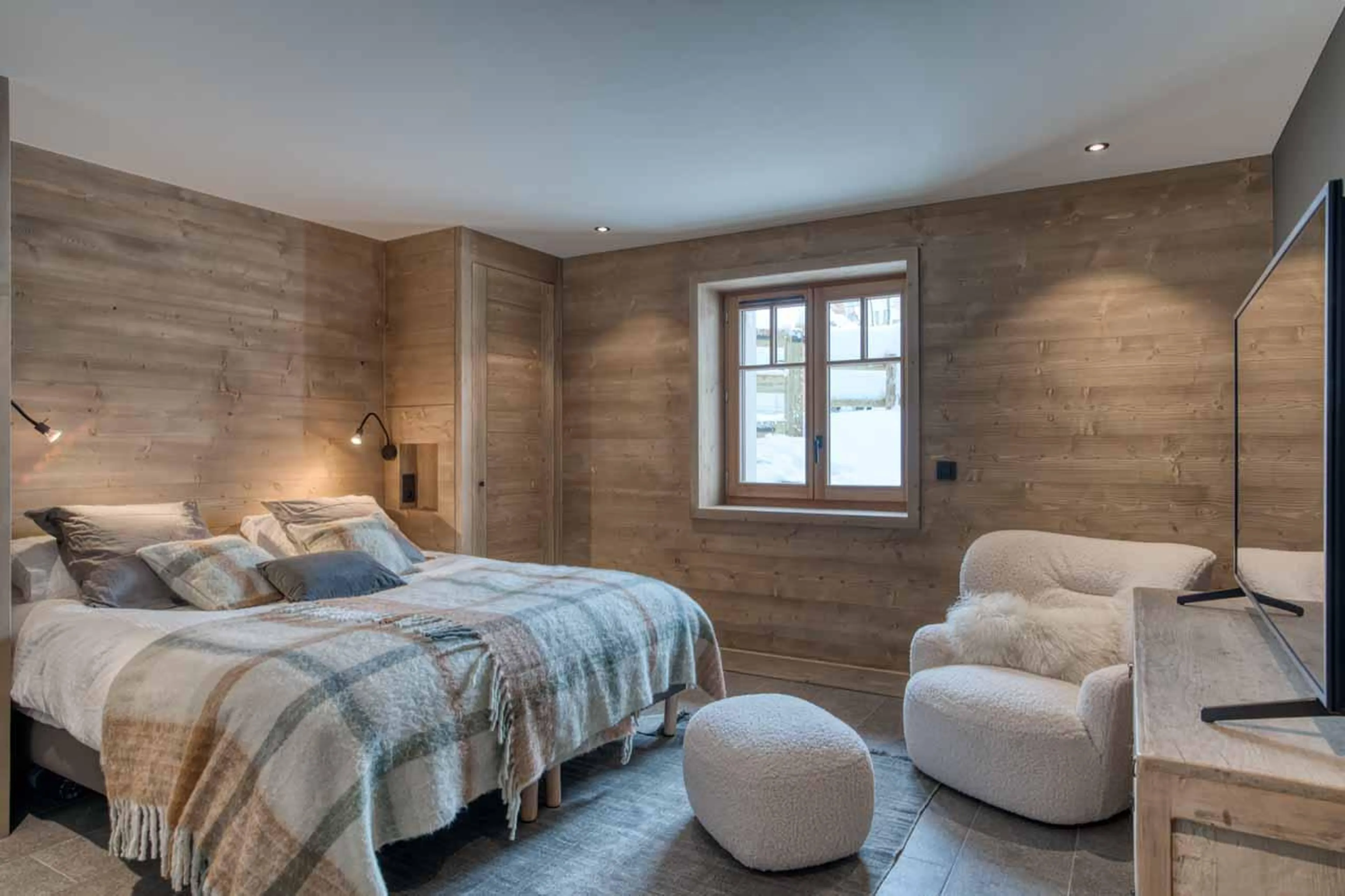 Bedroom four at Apartment Tourmaline in Megeve