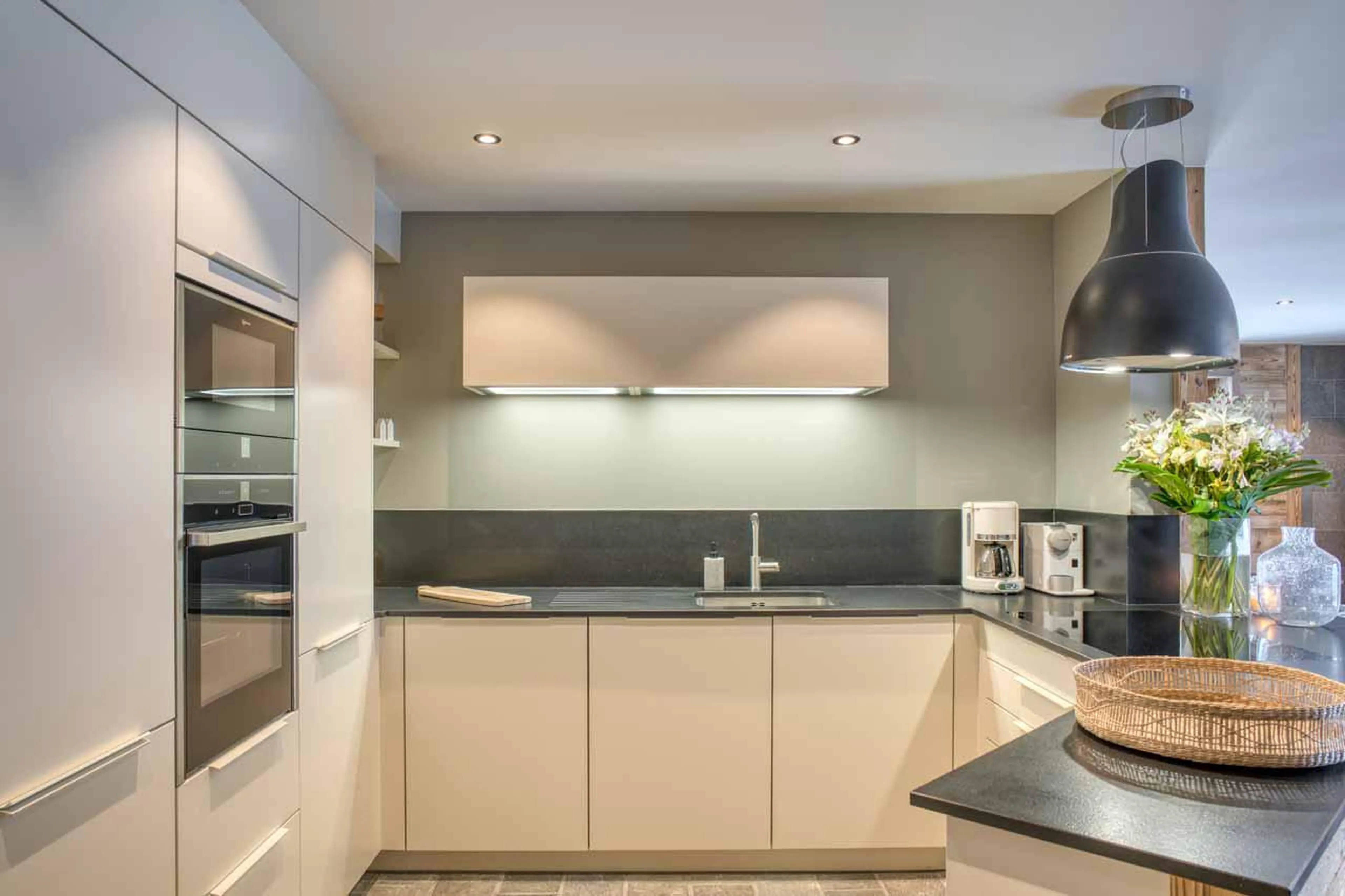 Fully-equipped kitchen at Apartment Tourmaline in Megeve