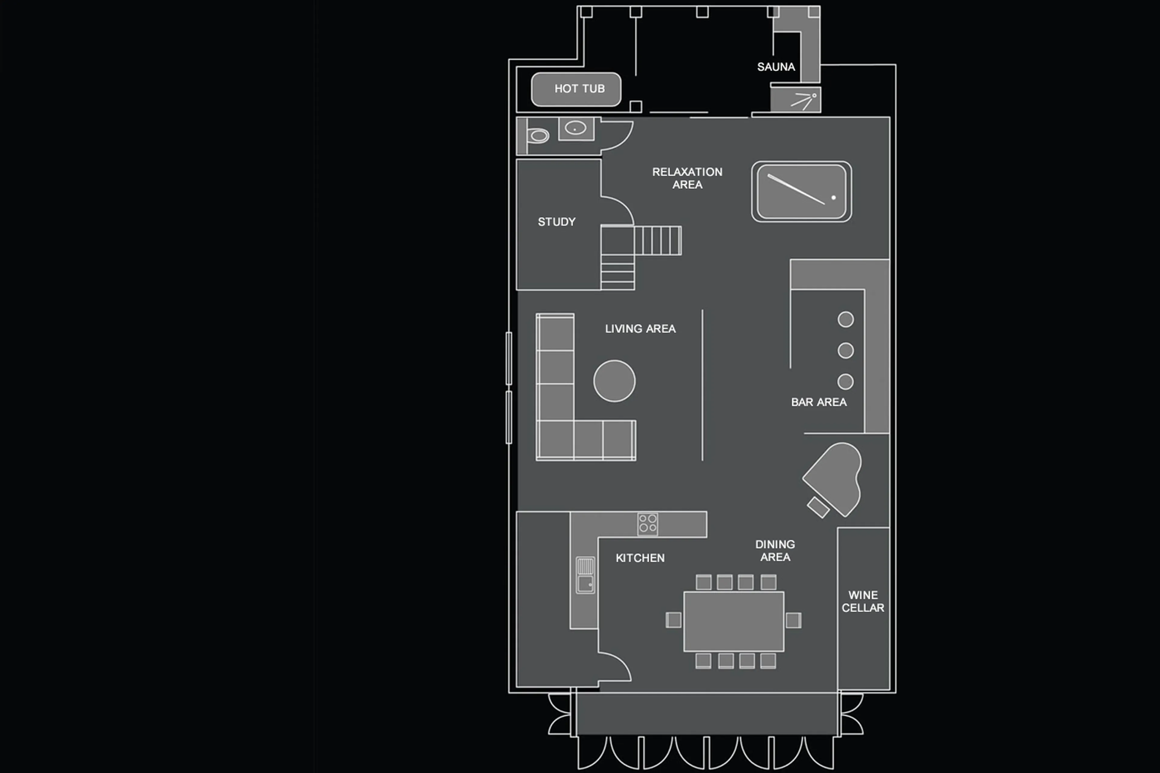 Upper level of Apartment Urban Corniche in Les Gets