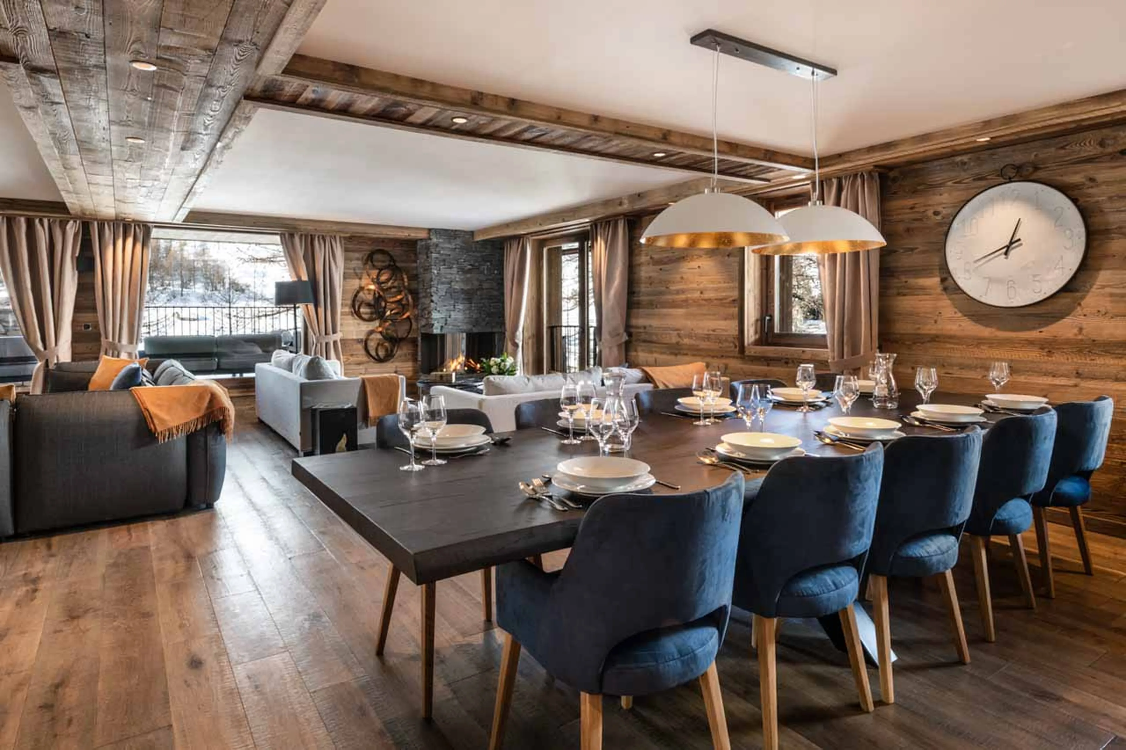 Dining room at Apartment Vail Lodge B31 in Val d'Isere