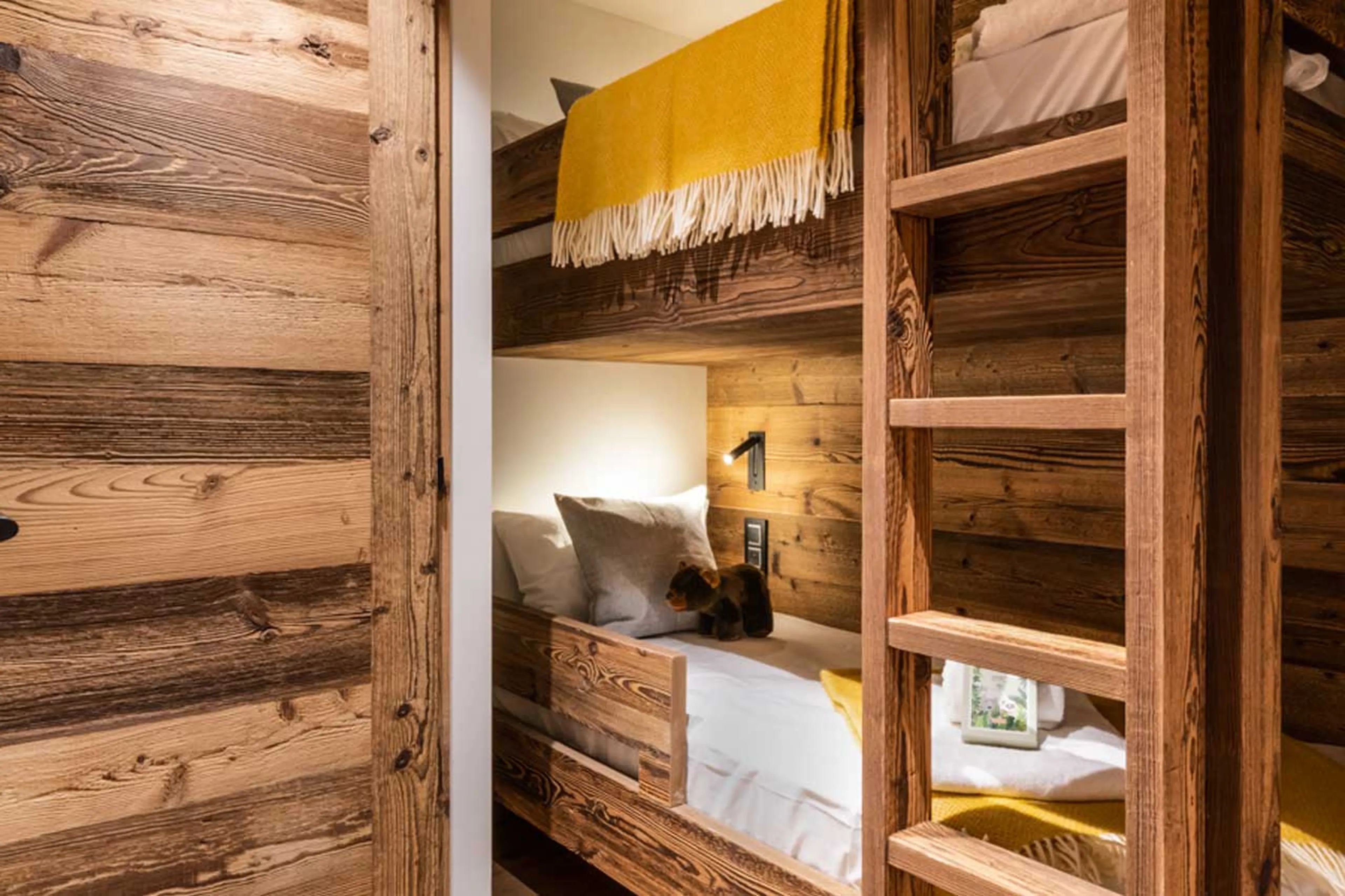Bunk bedroom at Apartment Vail Lodge A01 in Val d'Isere