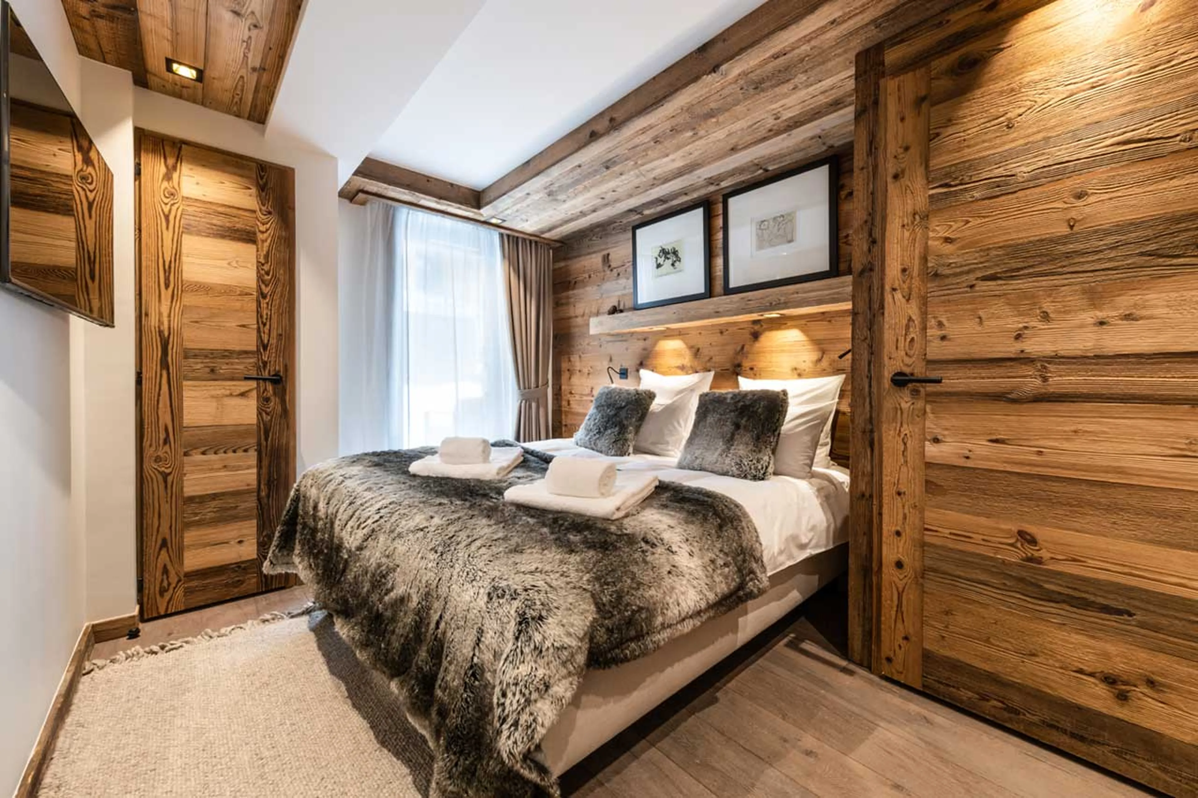 Bedroom two at Apartment Vail Lodge A22 in Val d'Isere