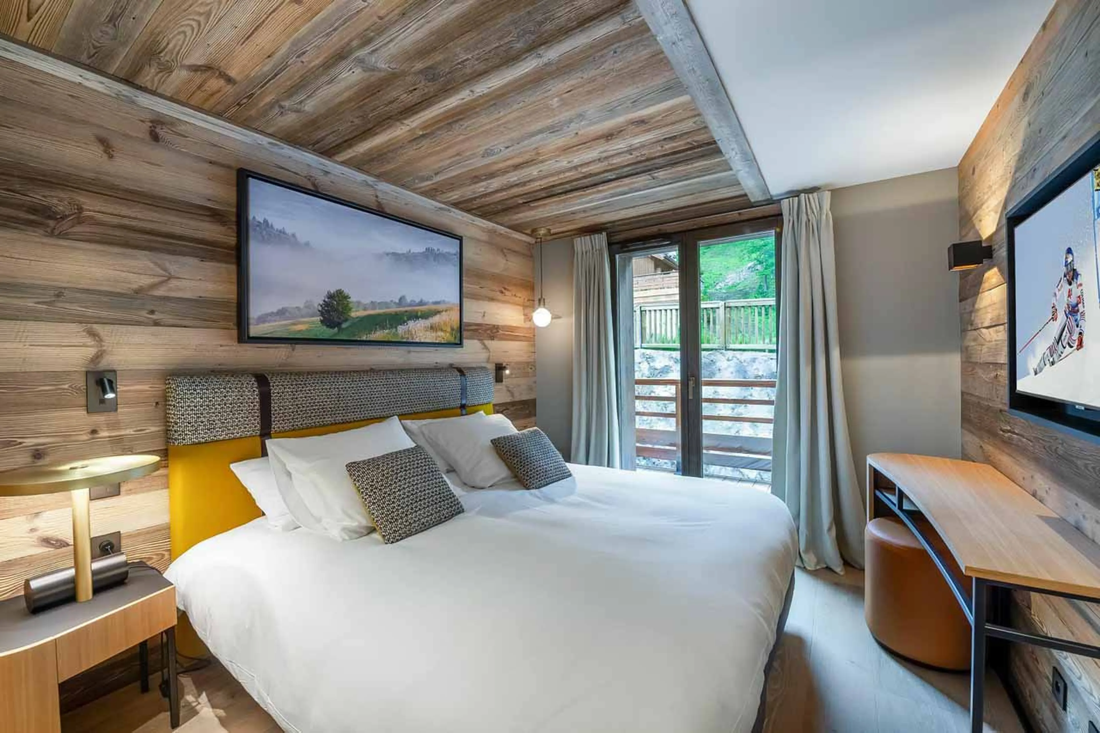 Bedroom four at Apartment Village de l'Orée 405 in Meribel