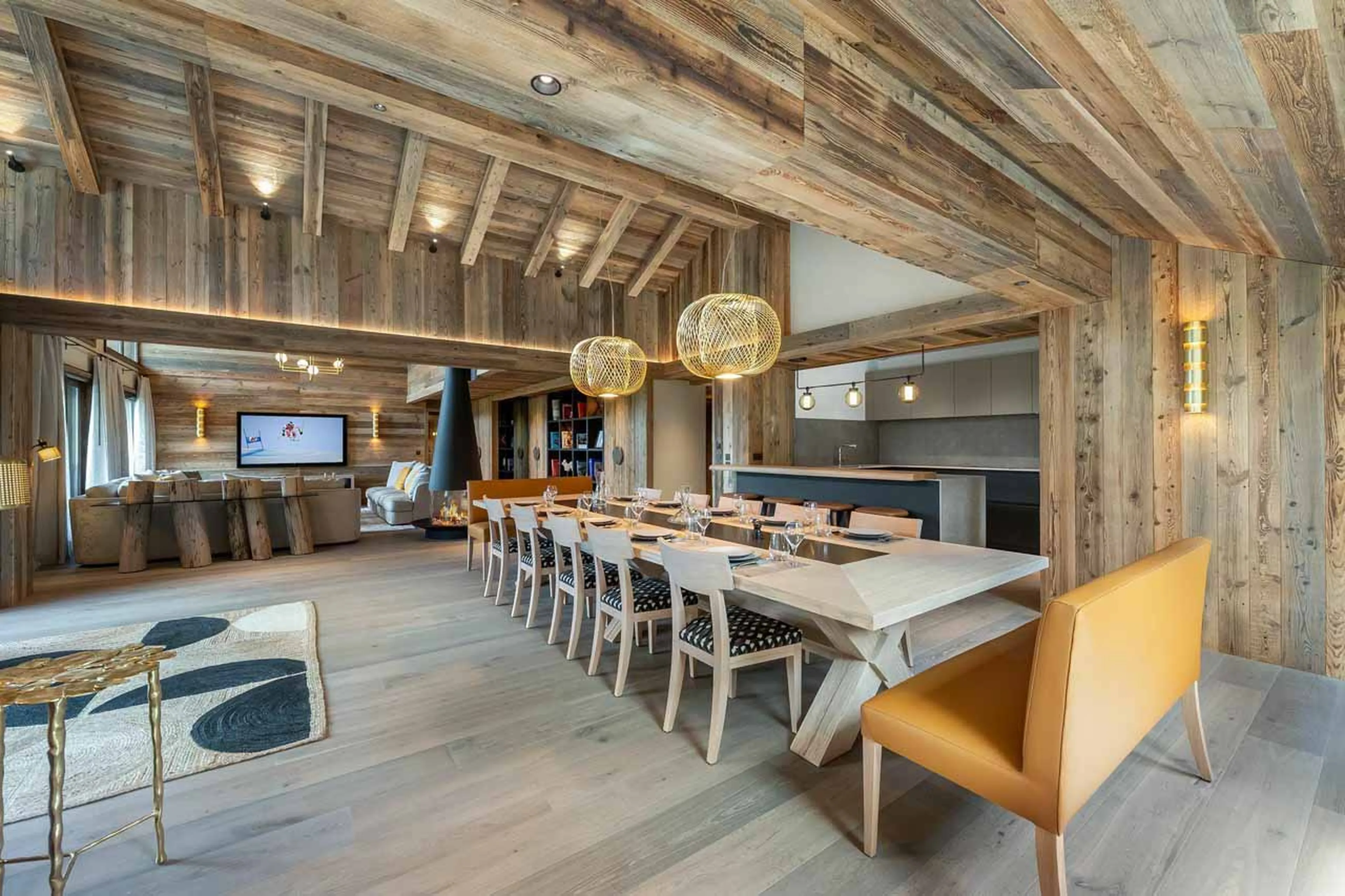 Dining area at Apartment Village de l'Orée 405 in Meribel