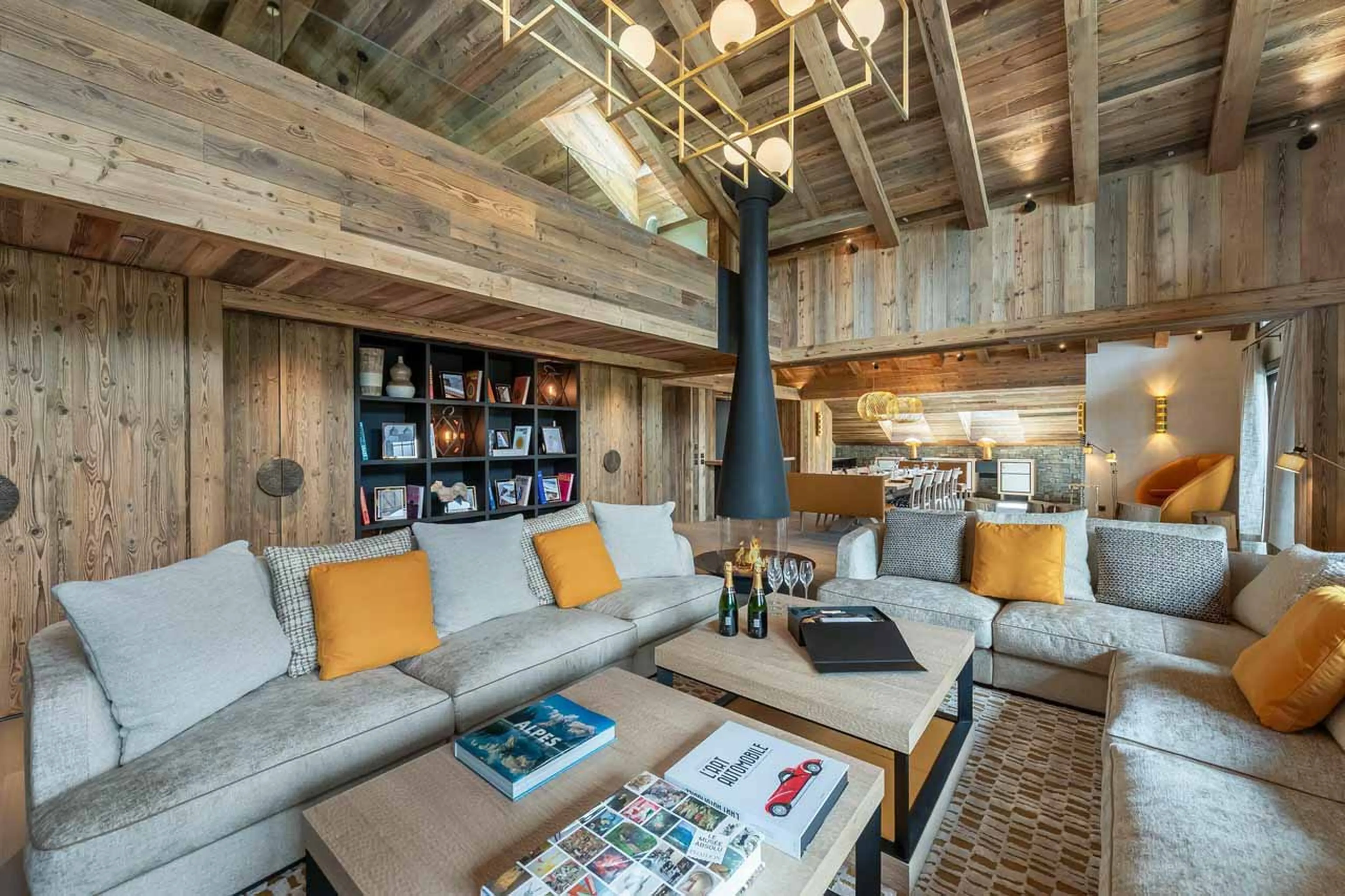 Fireplace at Apartment Village de l'Orée 405 in Meribel