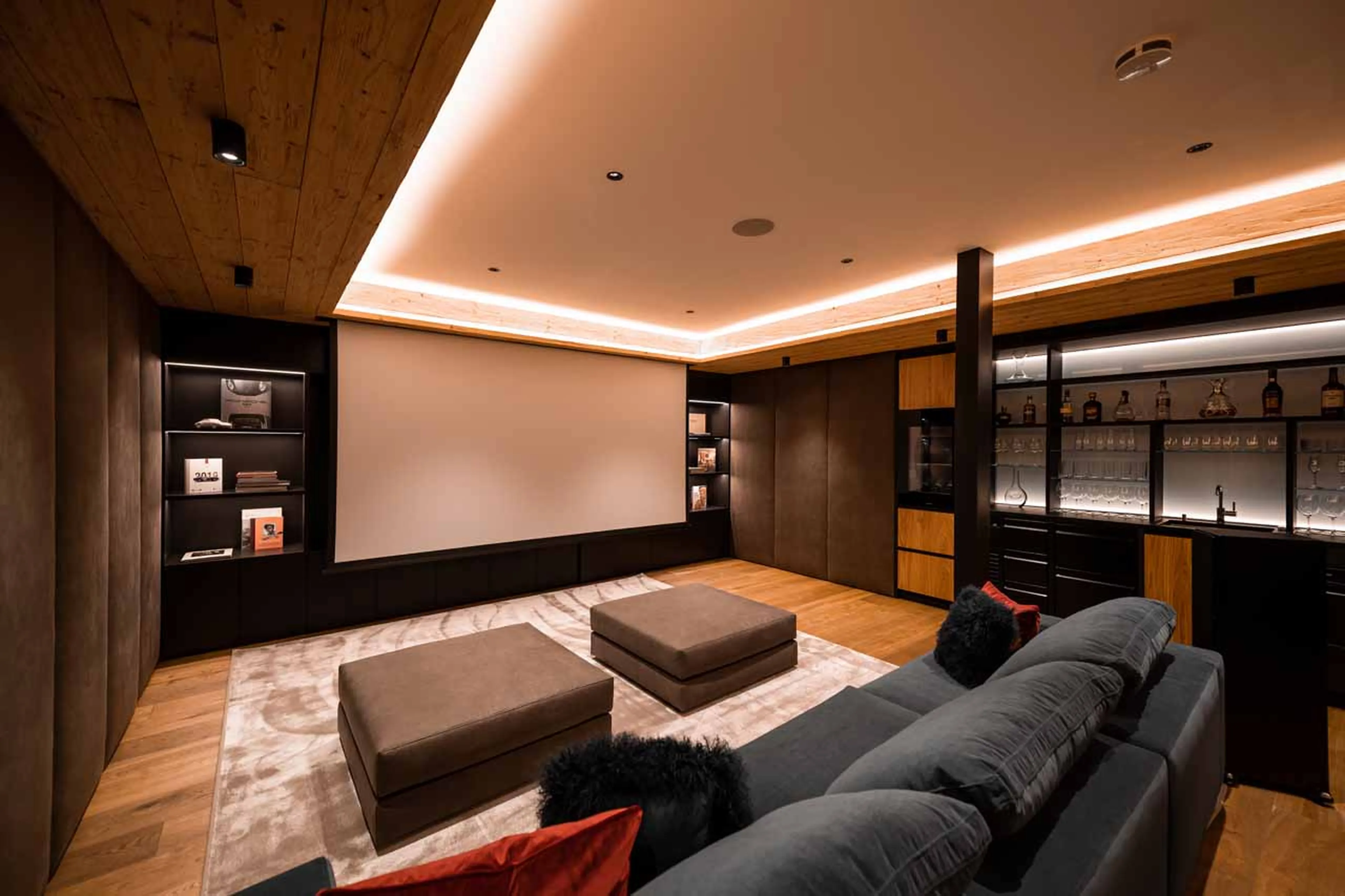 Entertainment room at Arla Grand Alpine Home in Lech