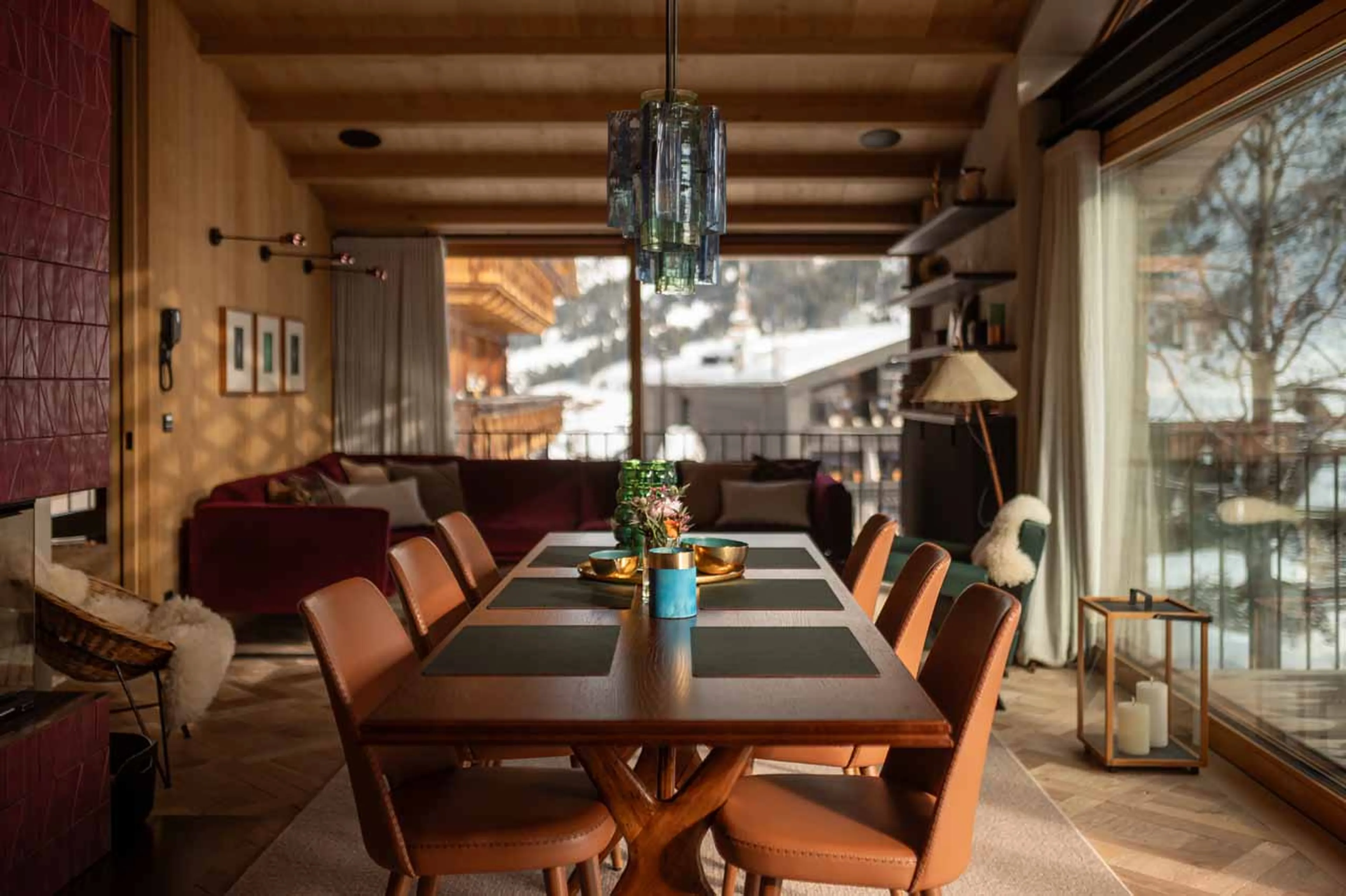 Dining table at Arla Vintage Suite in Lech