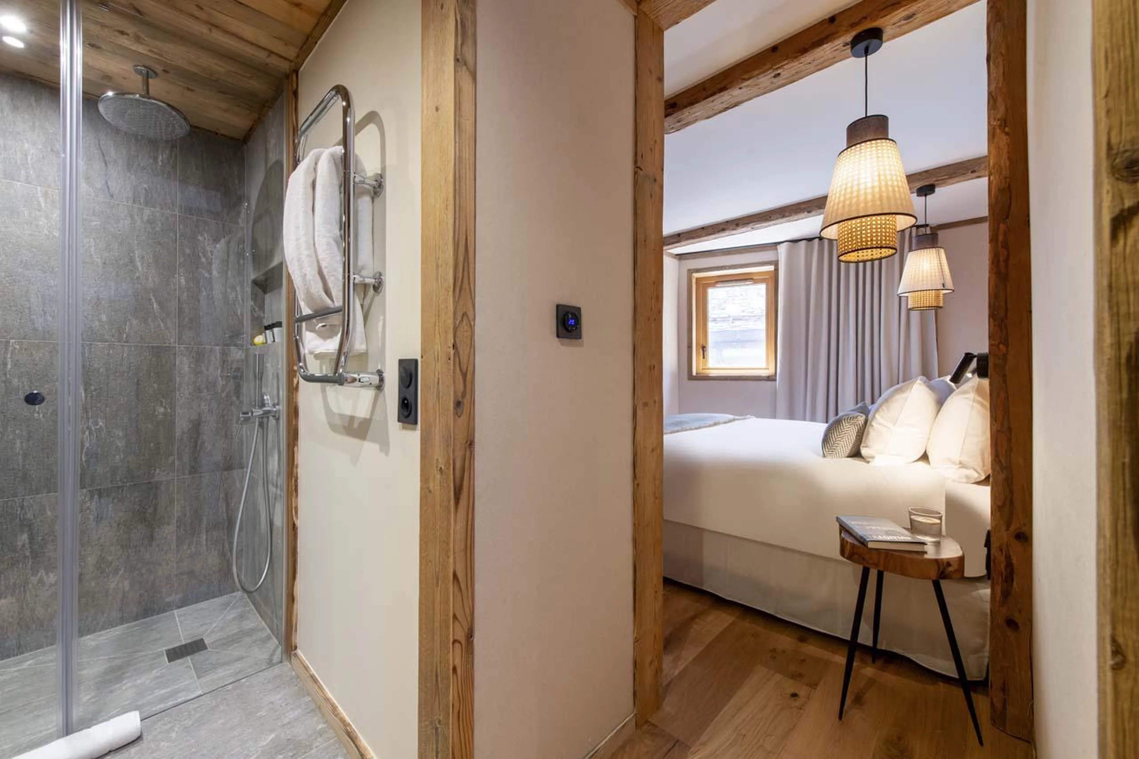 Shower room one at Arolay Apartment 2 in Val d'Isere