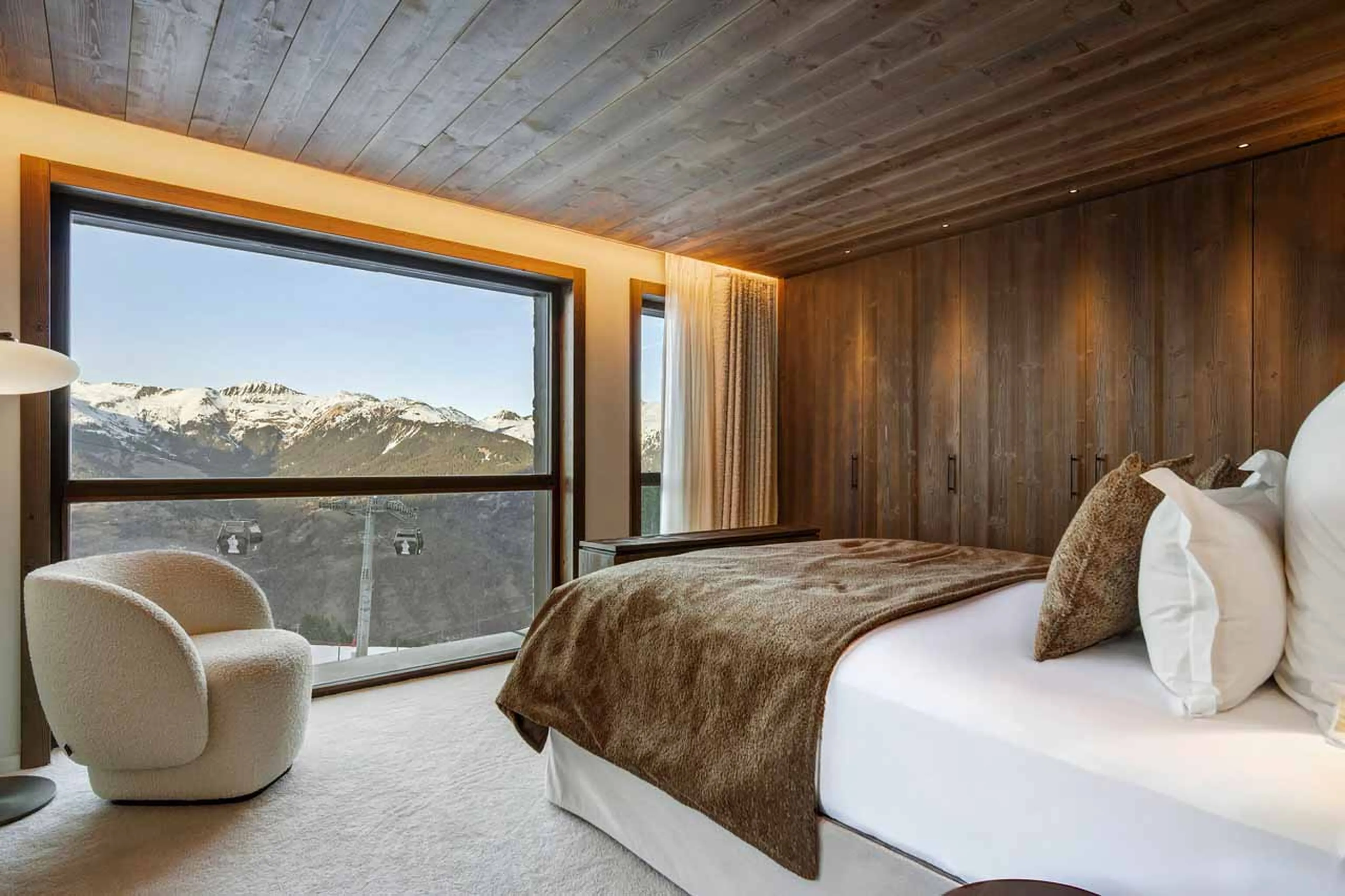 Bedroom one at Atmosphere 201 in Courchevel 1850