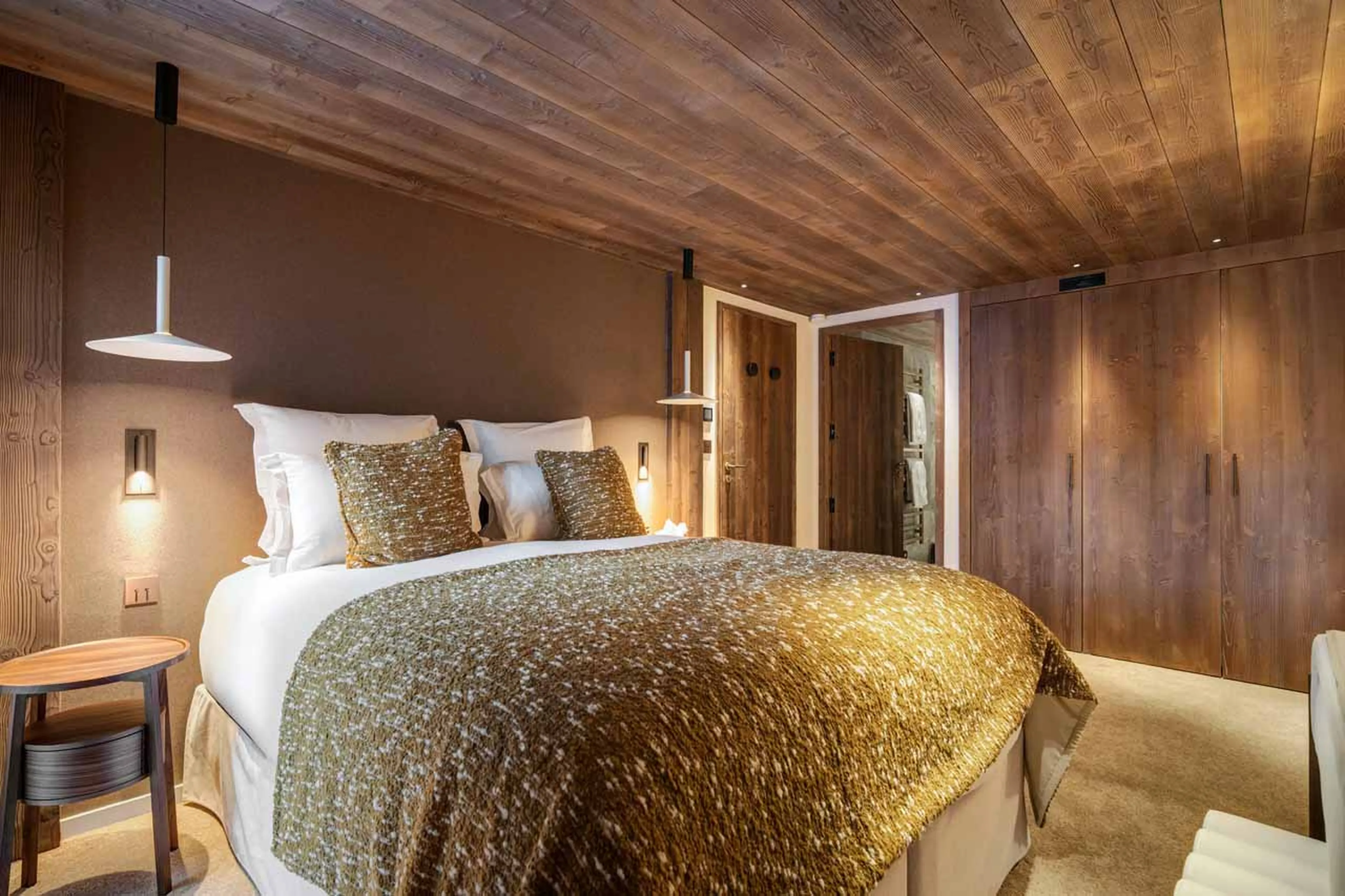Bedroom two at Atmosphere 201 in Courchevel 1850