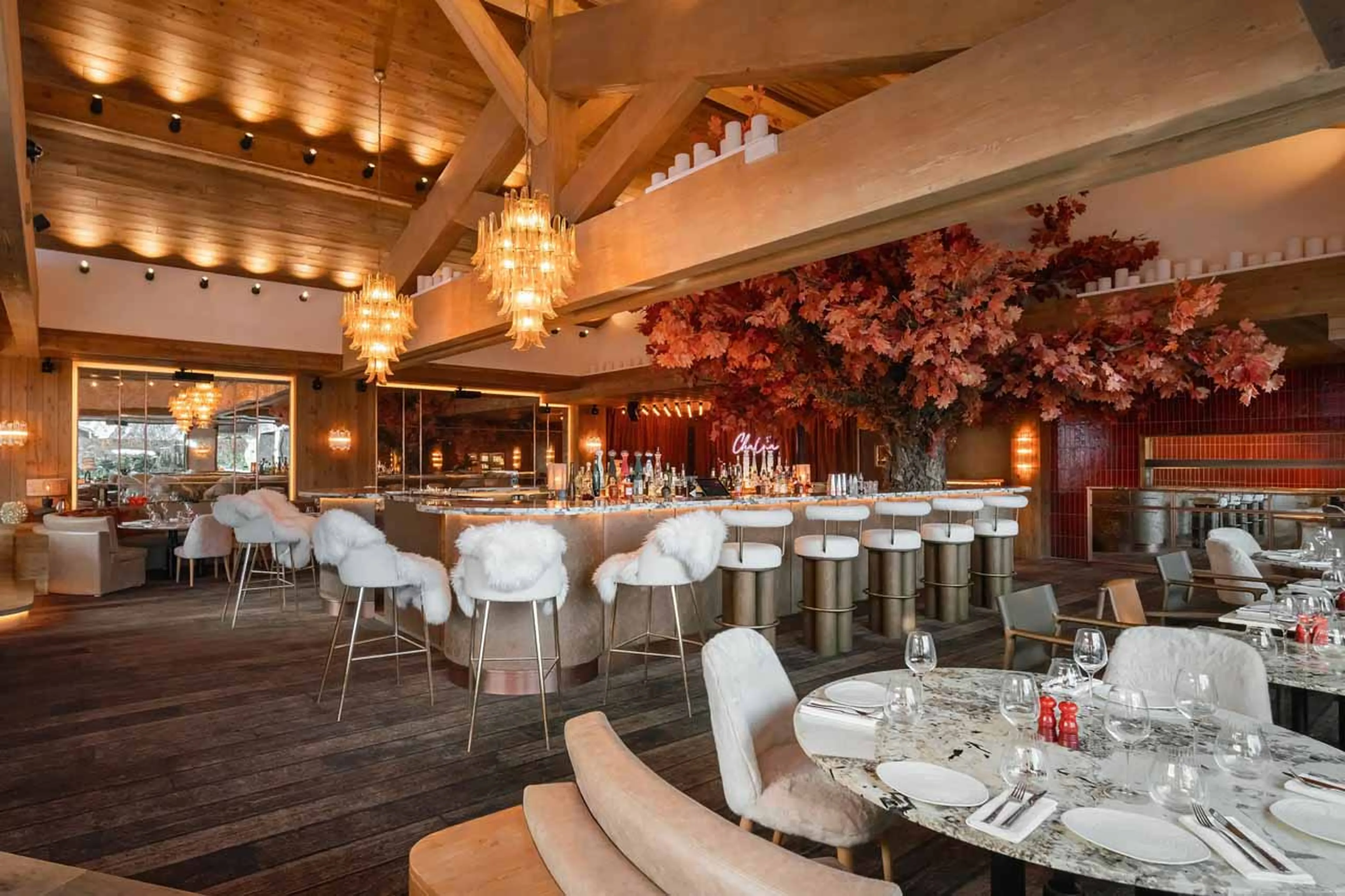 CHACHA restaurant at Atmosphere 201 in Courchevel 1850