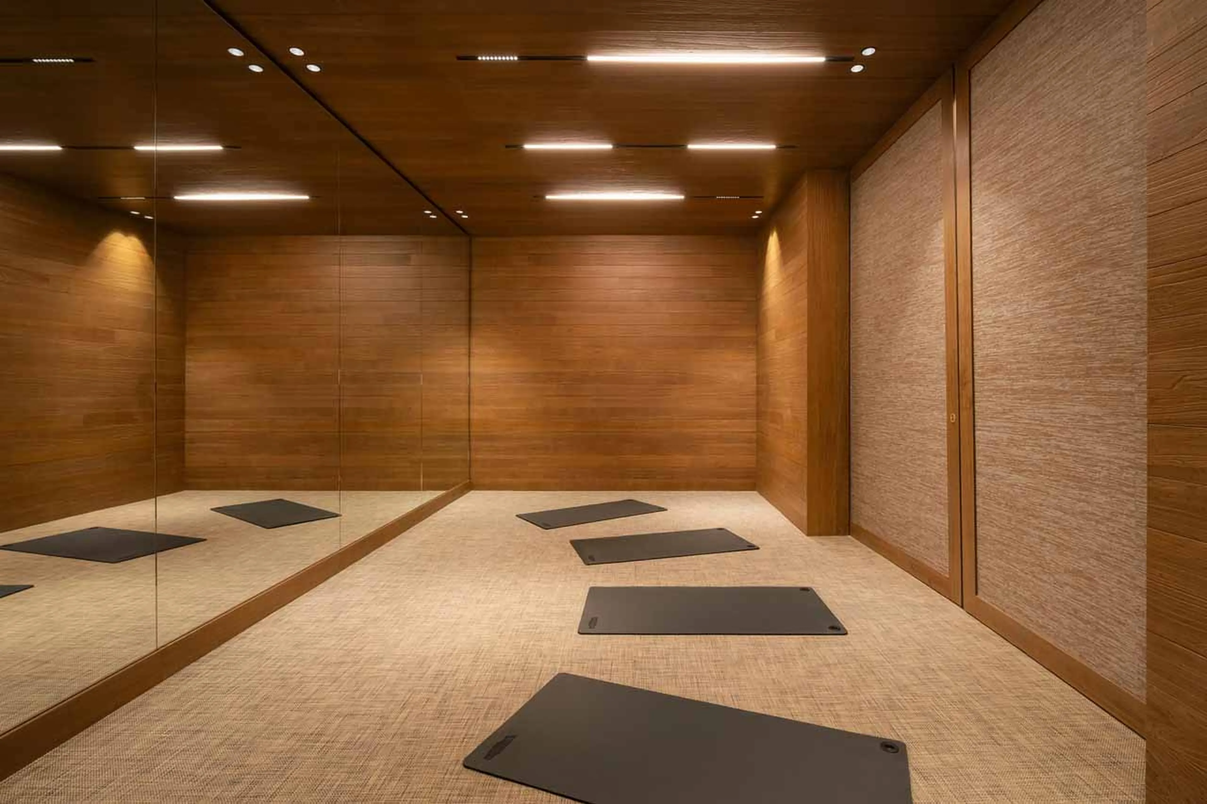 Yoga room at Atmosphere 201 in Courchevel 1850